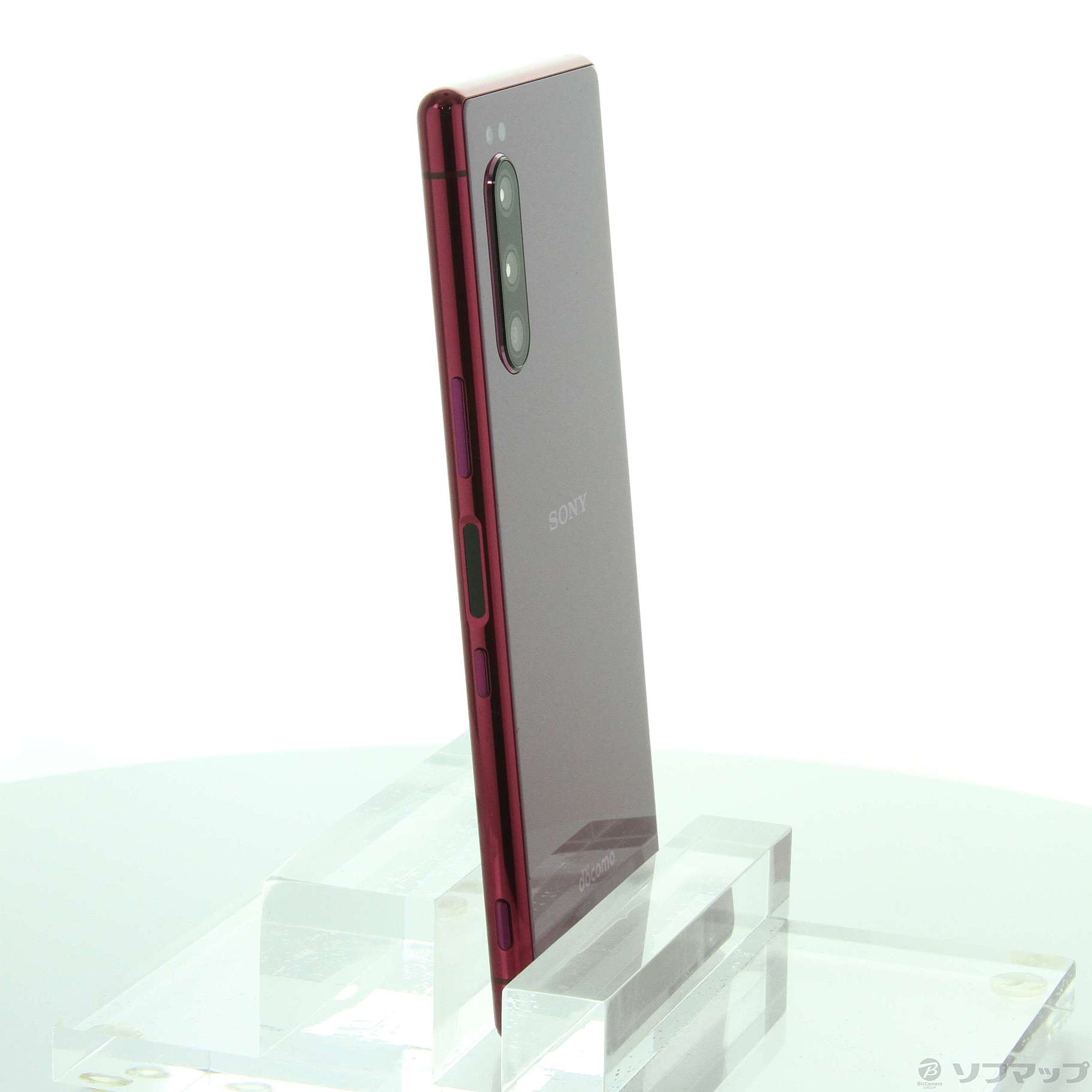 中古】Xperia 5 64GB レッド SO-01M docomoロック解除SIMフリー