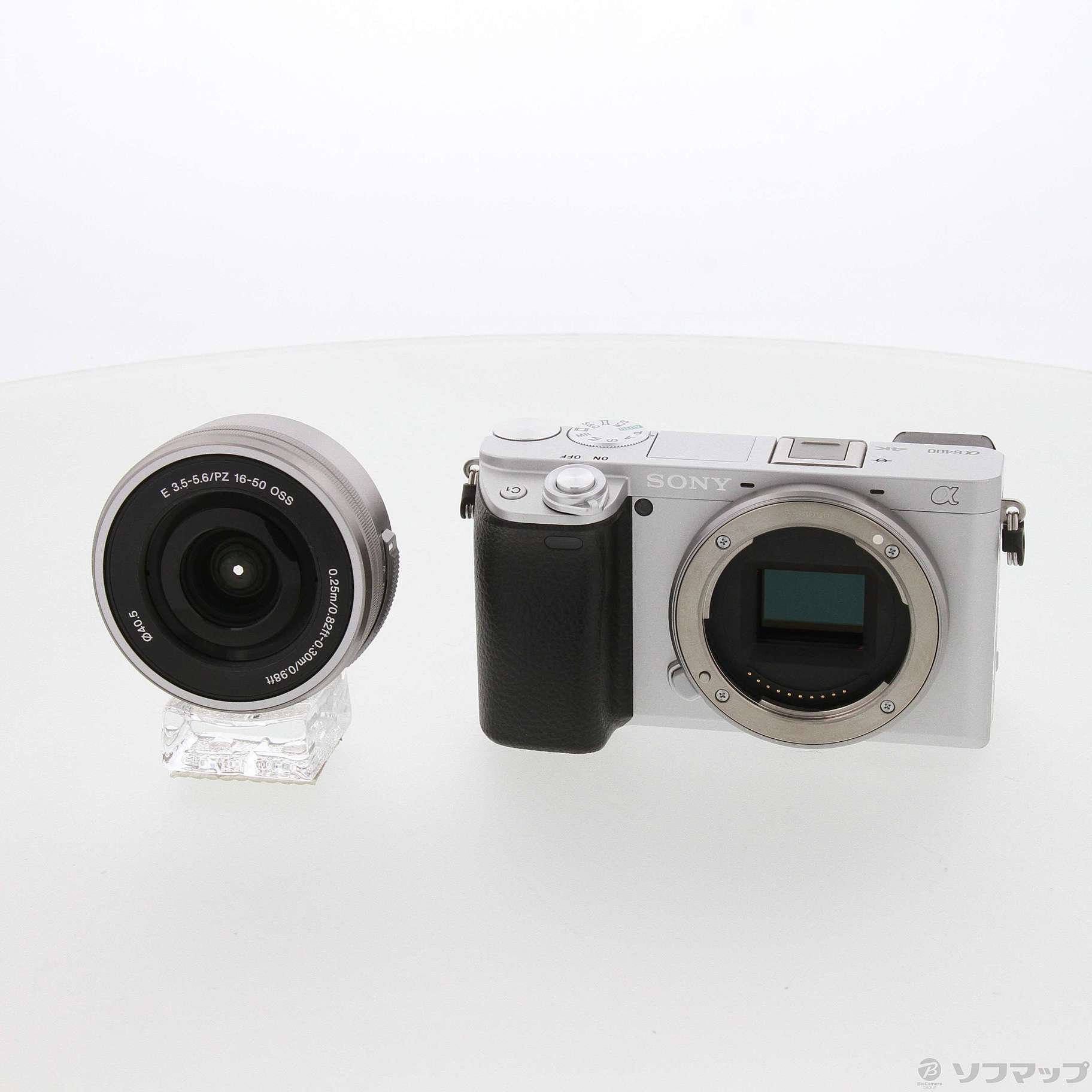 中古】α6400 ILCE-6400L パワーズームレンズキット シルバー