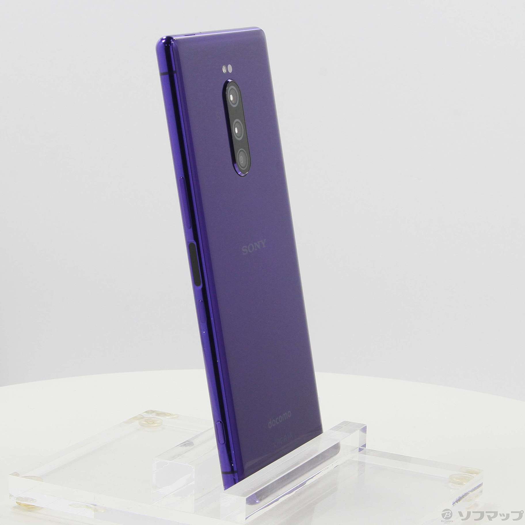 中古】Xperia 1 64GB パープル SO-03L docomoロック解除SIMフリー