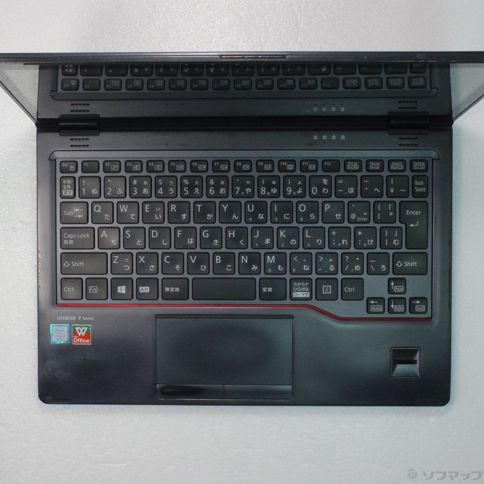 〔中古品（難あり）〕 LIFEBOOK P727／R FMVP02005Z ［Core-i7-7500U  (2.7GHz)／8GB／SSD256GB／12.5インチワイド］