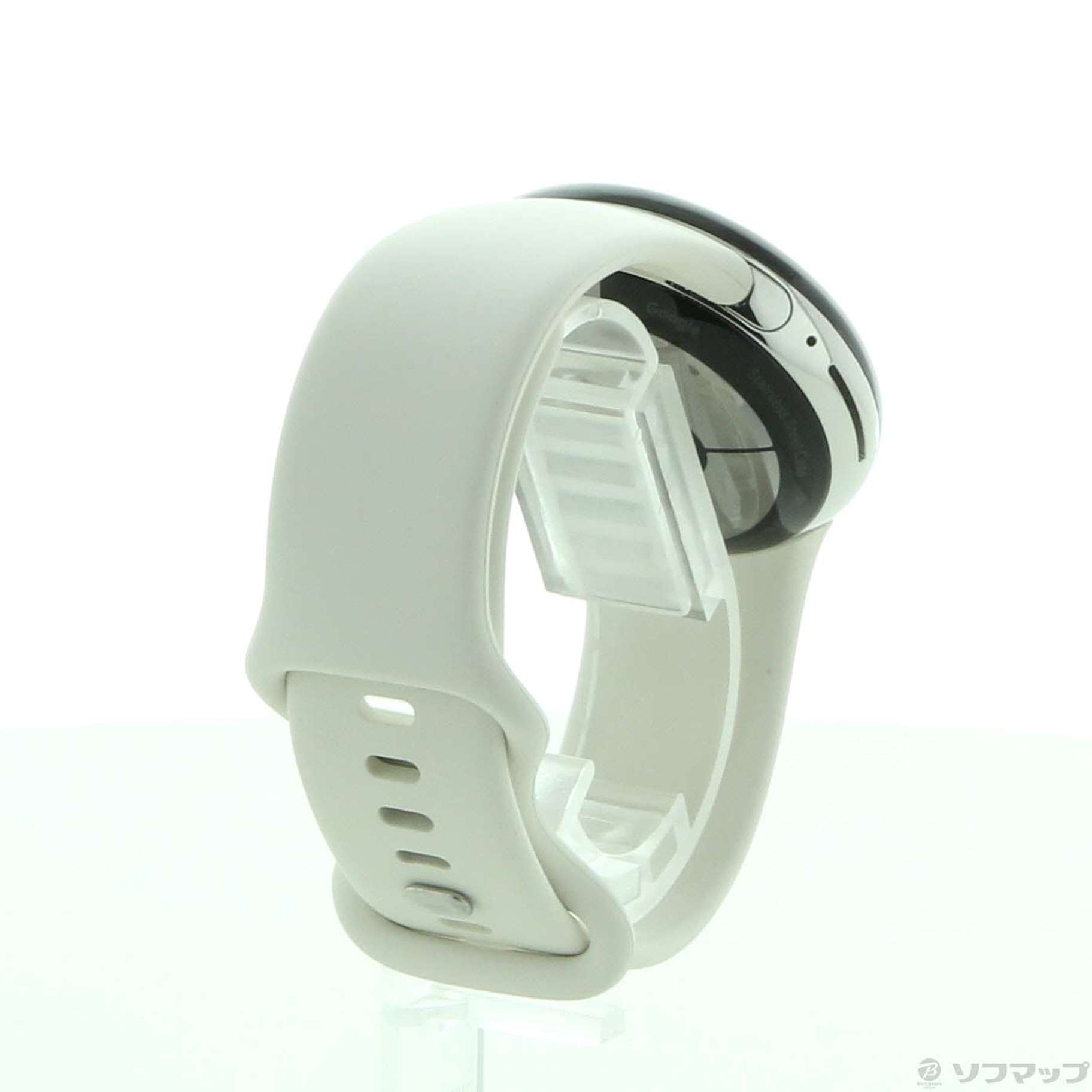 中古】Google Pixel Watch Polished Silverケース／Chalk アクティブ