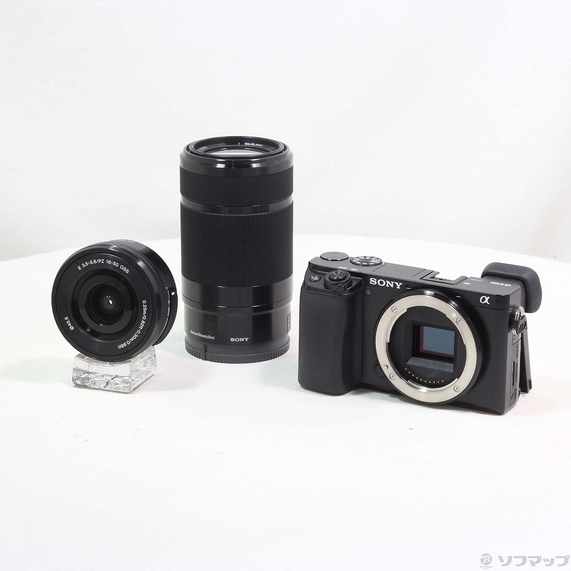 中古】α6100 ダブルズームレンズキット ブラック [2133050117942