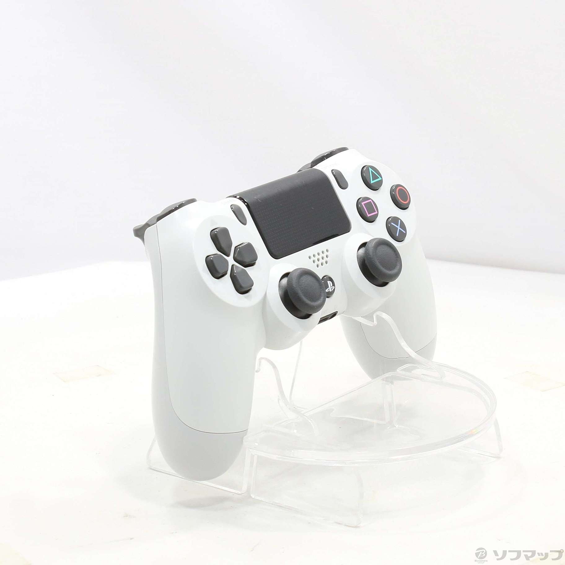 中古】ワイヤレスコントローラー DUALSHOCK4 グレイシャー・ホワイト