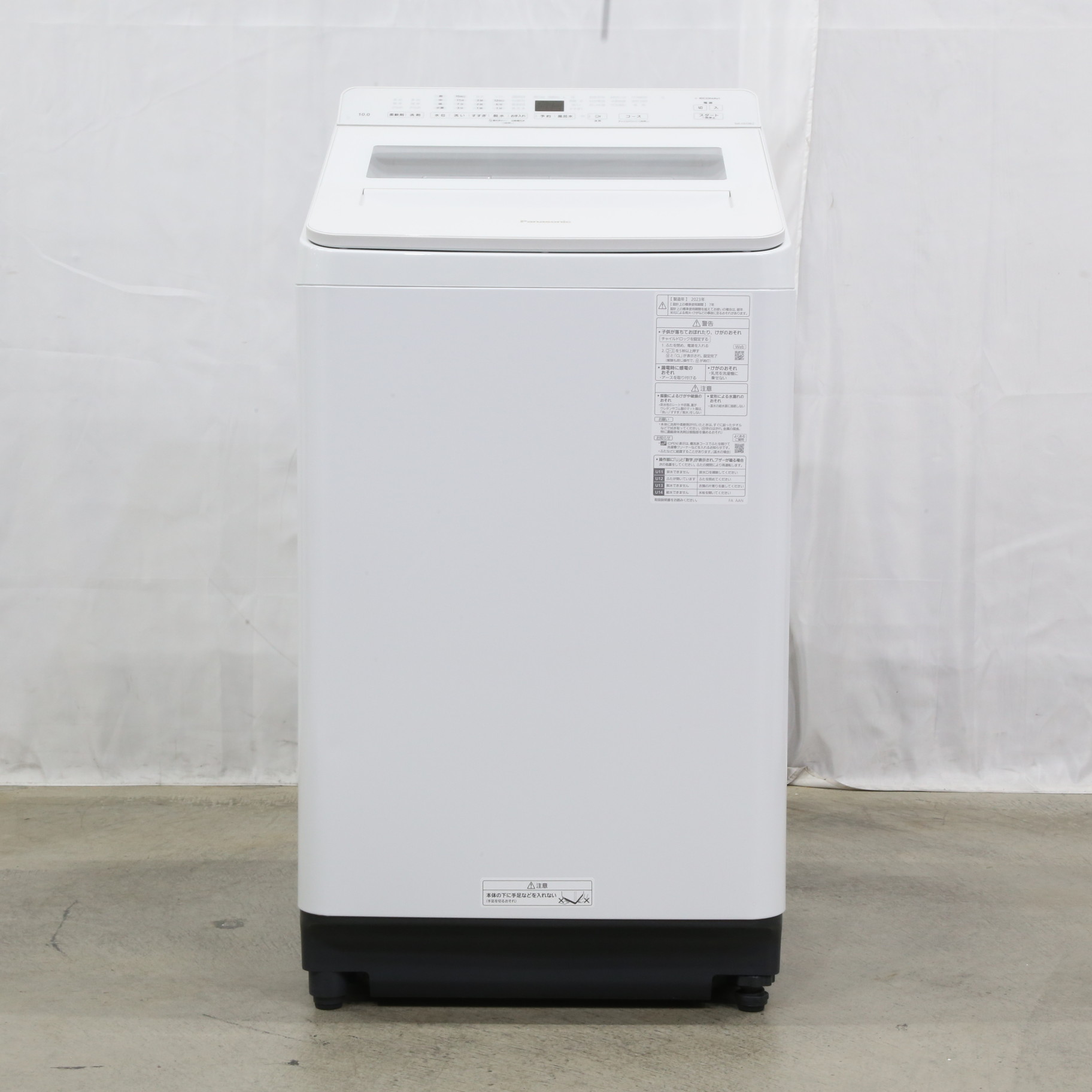 【動作品】Panasonic NA-FA10K2 洗濯機 中古品 中古】〔展示品〕 全自動洗濯機 FAシリーズ ホワイト NA-FA10K2-W