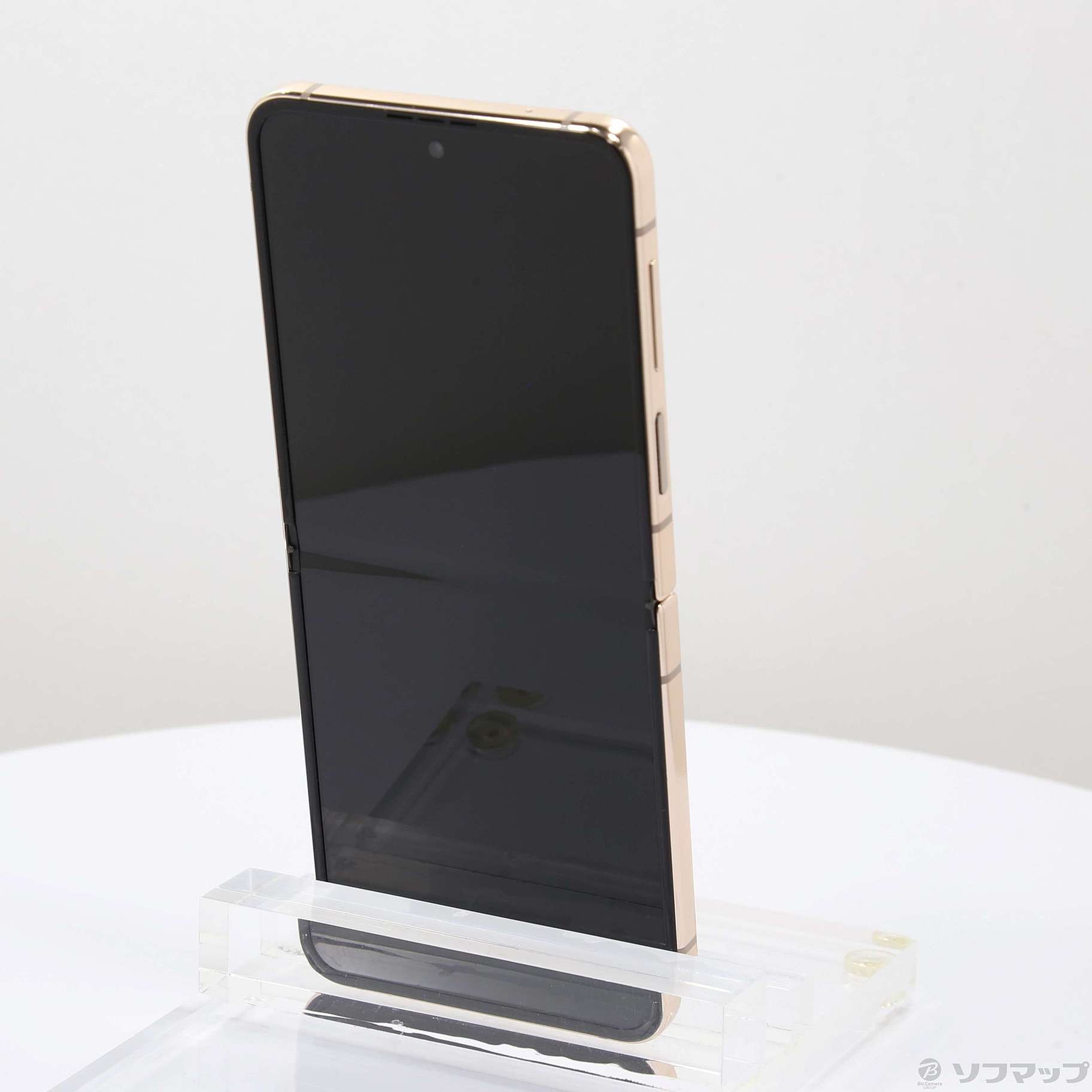 中古】Galaxy Z Flip4 128GB ピンクゴールド SCG17 auロック解除SIM