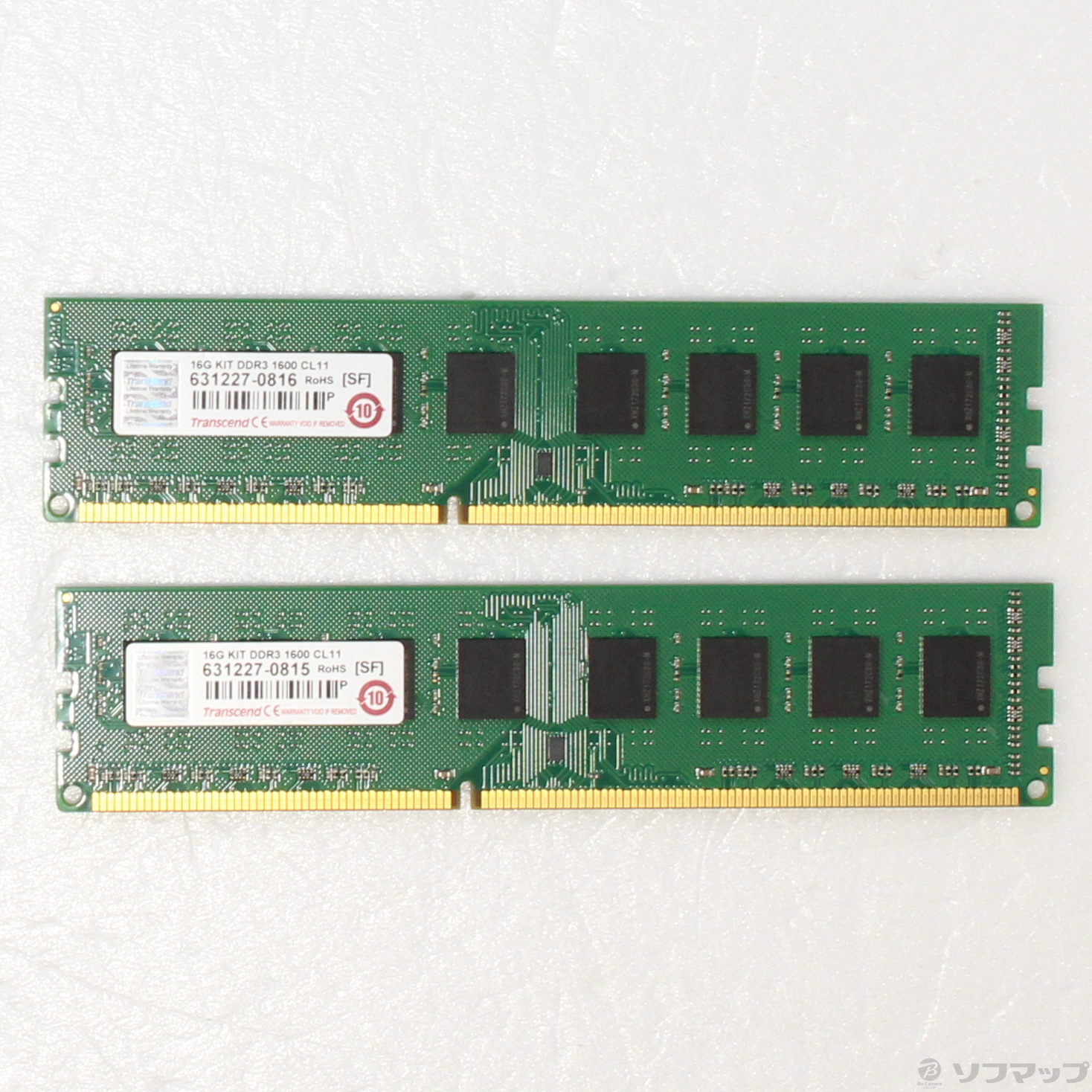 中古】デスクPCメモリ 240P DDR3 8GB×2枚組 PC3-12800 DDR3-1600 ...