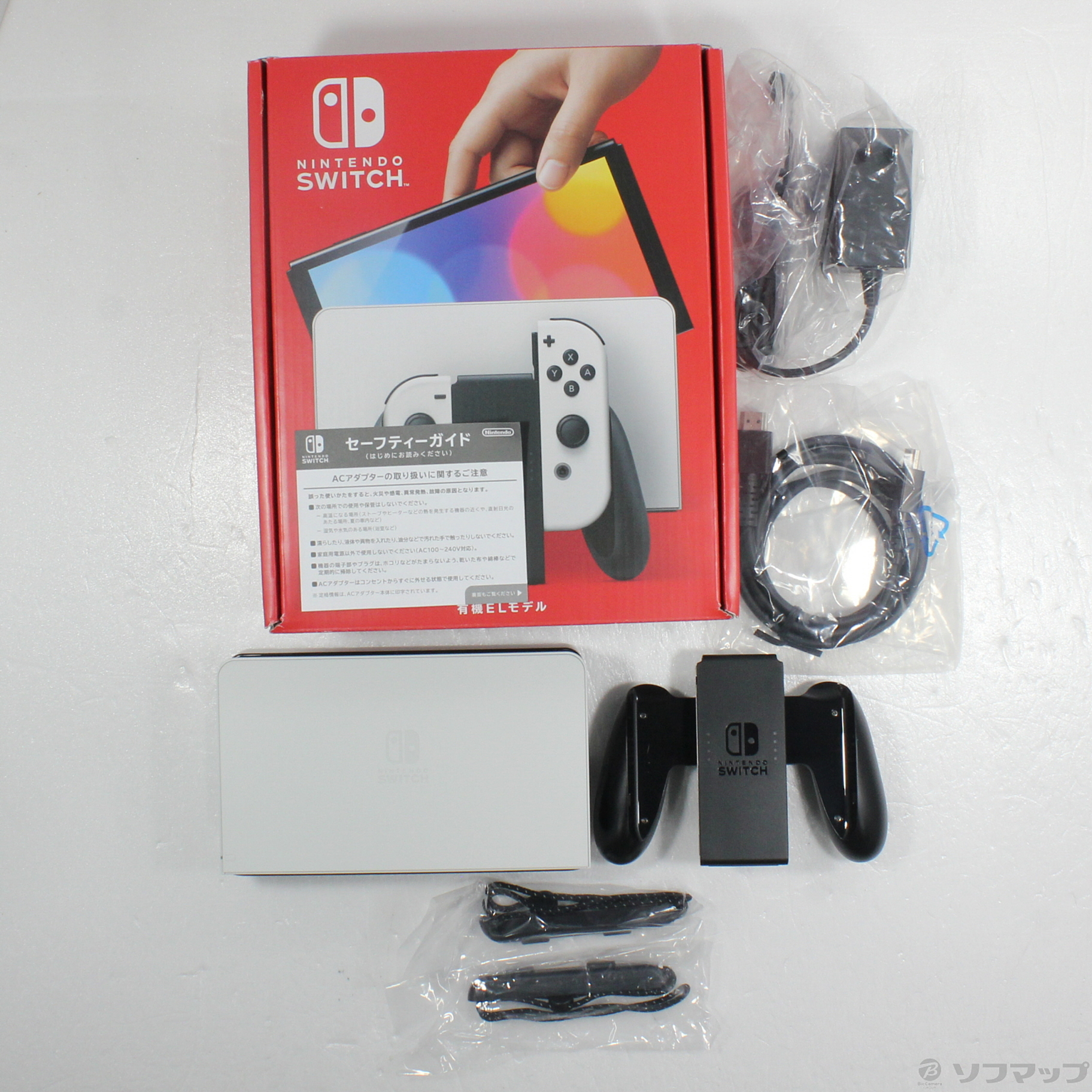 中古品〕 Nintendo Switch 有機ELモデル Joy-Con(L)／(R) ホワイト｜の