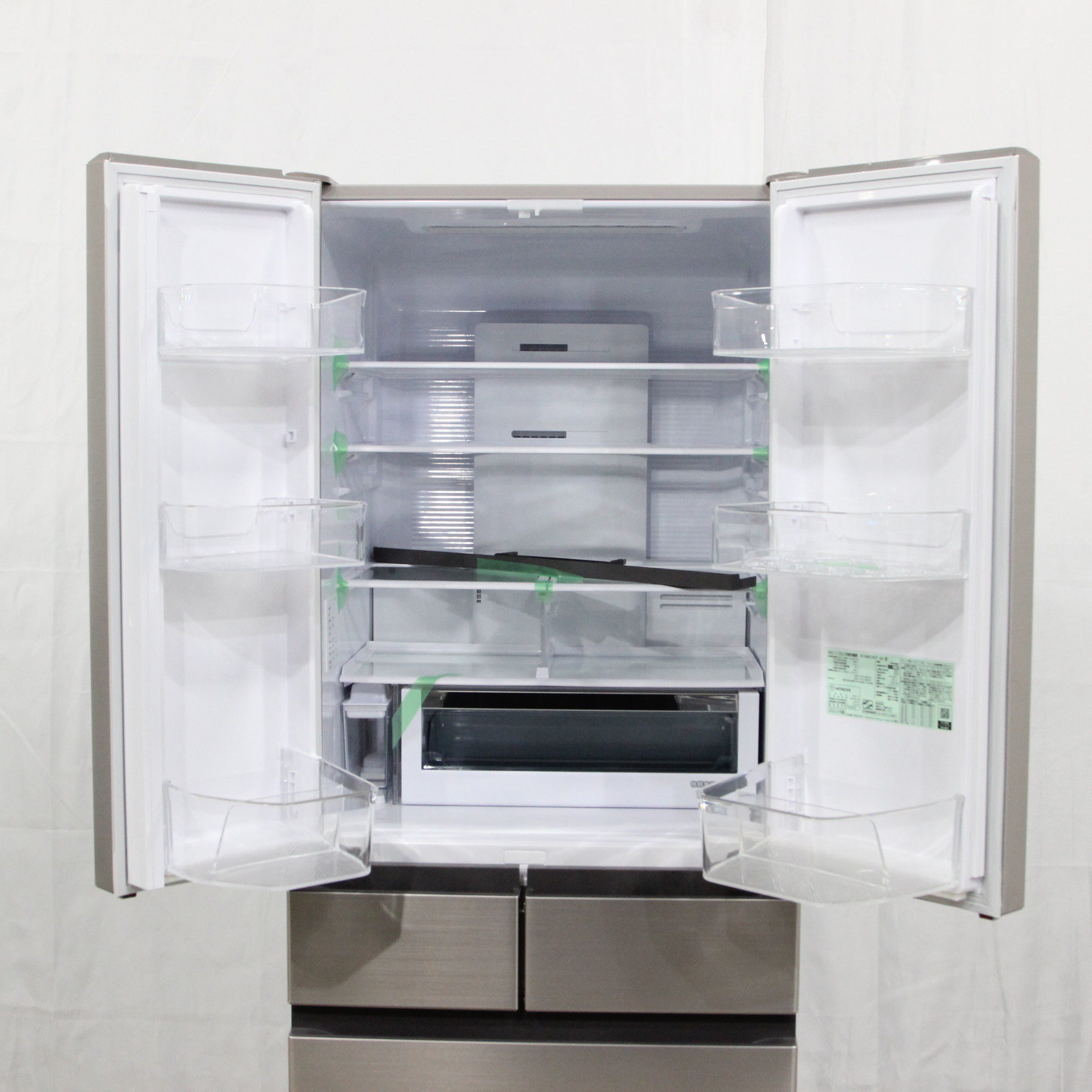 中古】〔中古品〕 冷蔵庫 ライトゴールド R-HWC49T-N ［約65cm ／6ドア 
