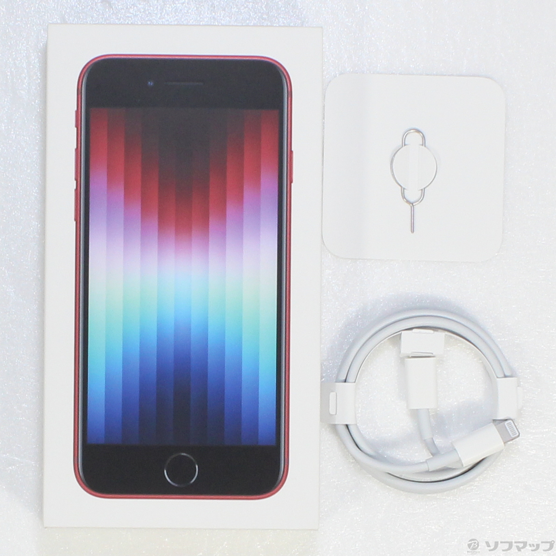 中古】iPhone SE 第3世代 64GB プロダクトレッド MMYE3J／A SIMフリー