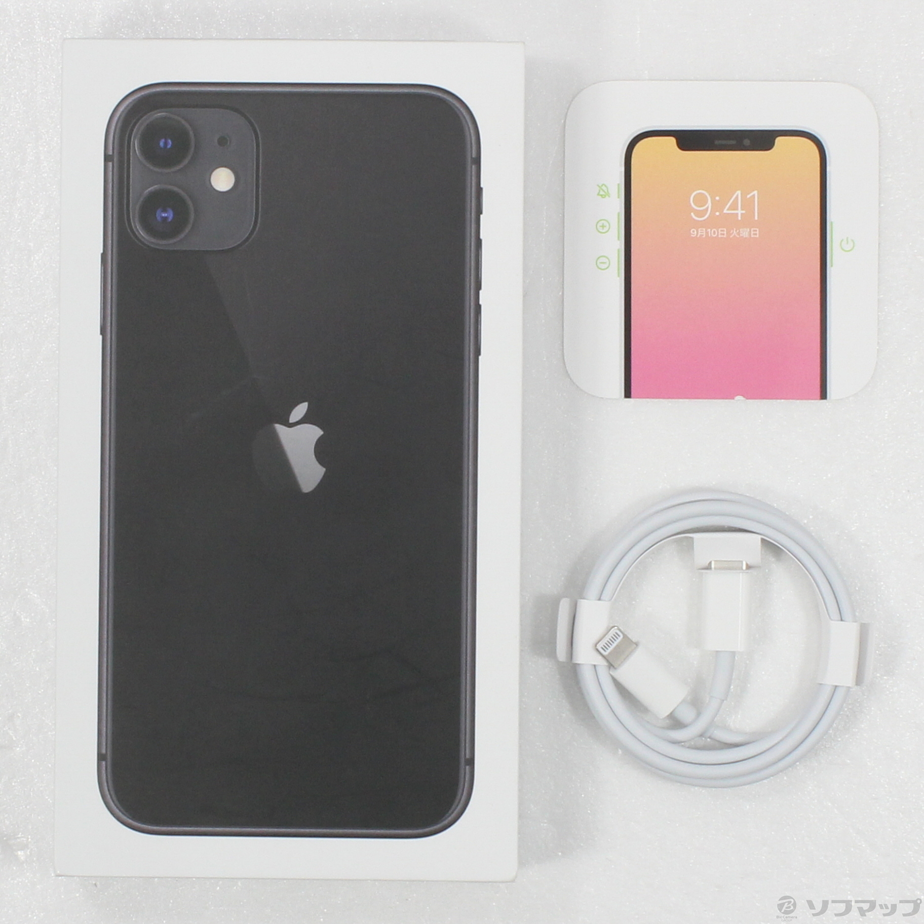 中古】iPhone11 64GB ブラック MHDA3J／A SIMフリー [2133050188331