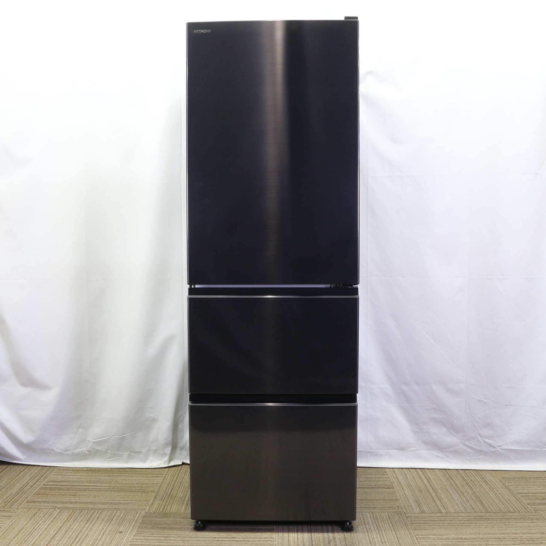 中古】〔展示品〕 冷蔵庫 Vタイプ ブリリアントブラック R-V38SV-K 中古】〔展示品〕 冷蔵庫 Vタイプ ブリリアントブラック R-V38SV-K