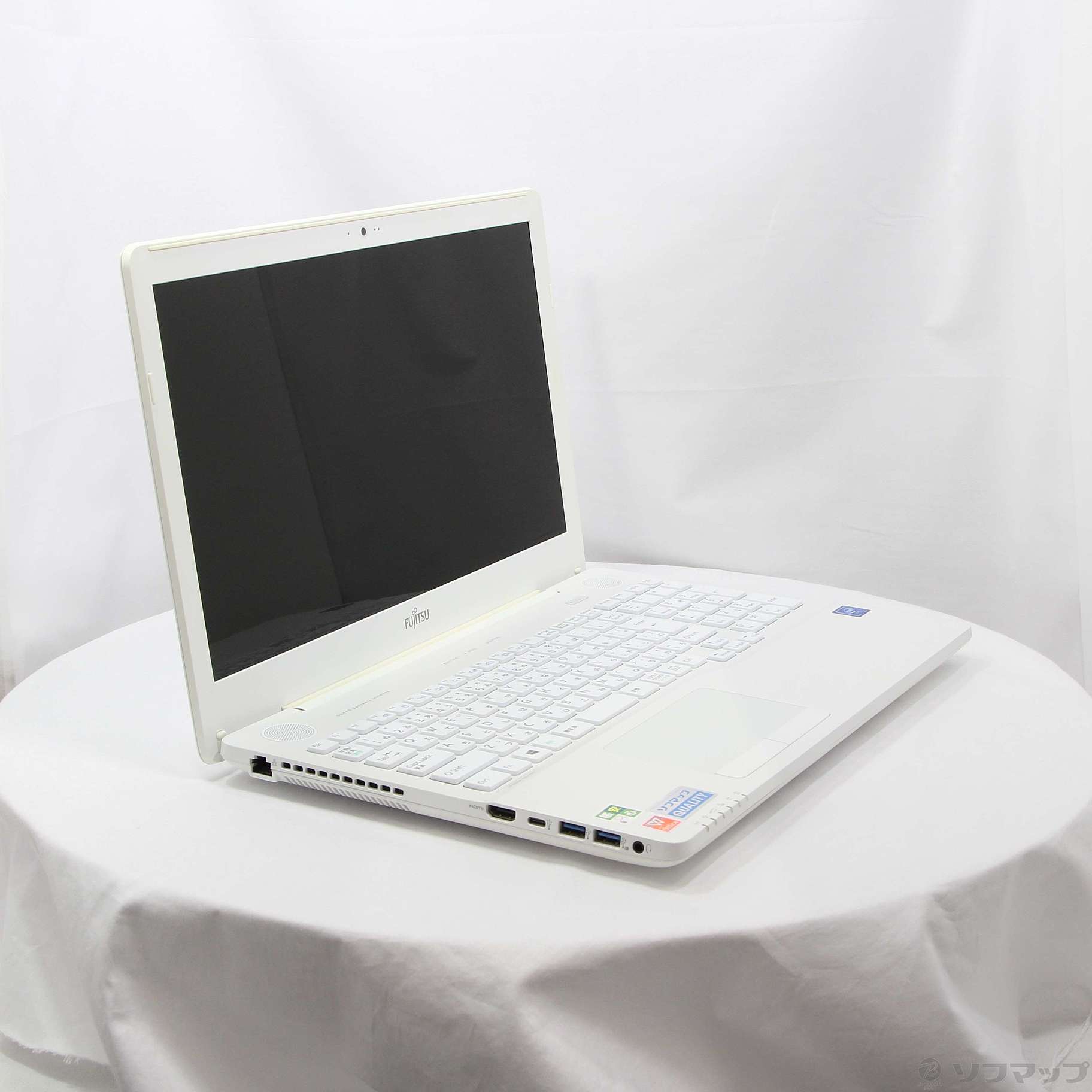 中古】格安安心パソコン LIFEBOOK AH42／B3 FMVA42B3W プレミアムホワイト 〔Windows 10〕 ［Celeron  3865U (1.8GHz)／4GB／HDD1TB／15.6インチワイド］ [2133050191072] -  法人専用リコレ！|ソフマップの法人専用中古通販サイト