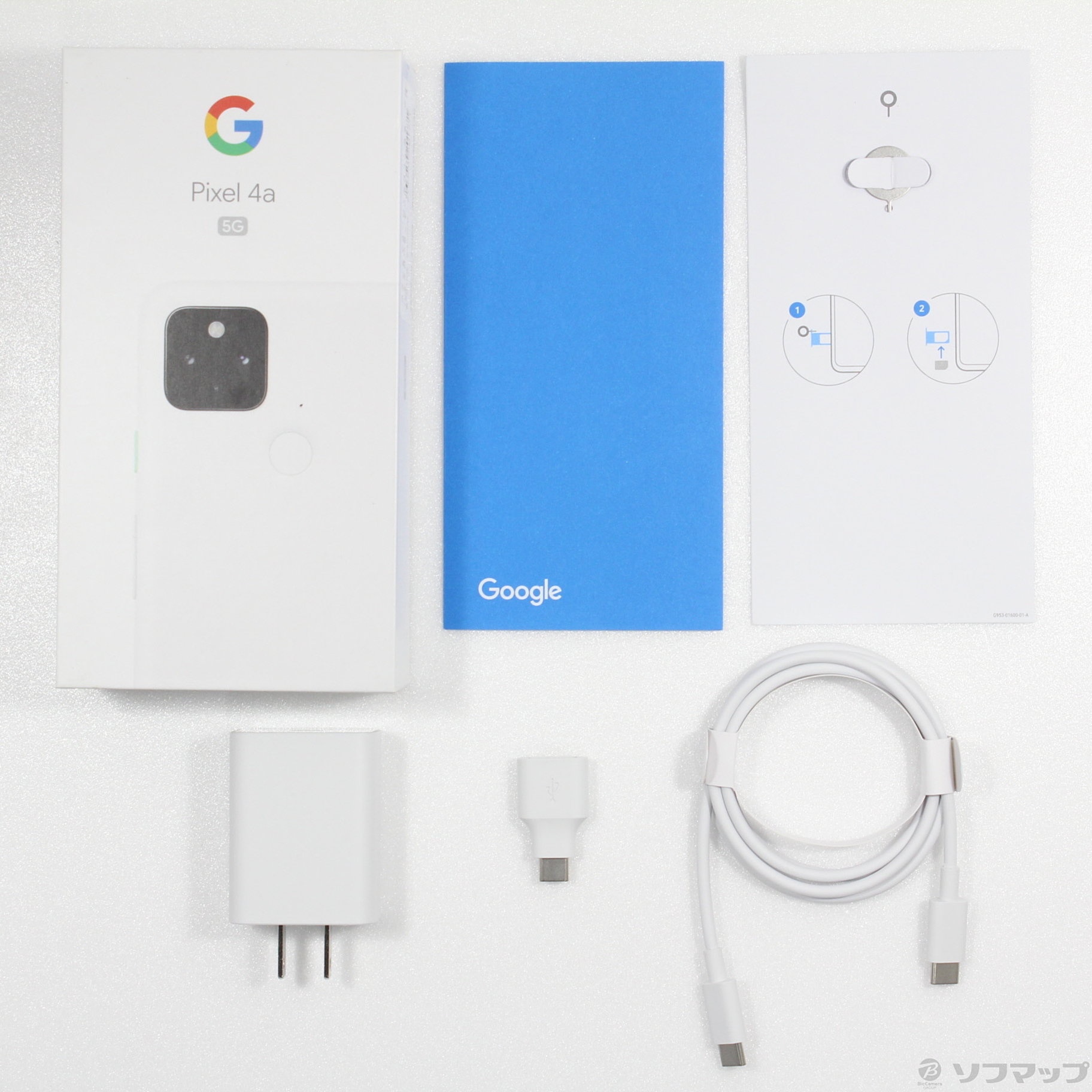 〔中古品〕 Google Pixel 4a 5G 128GB クリアリーホワイト G025H SoftBank  ［6.2インチ有機EL／Snapdragon 765G］