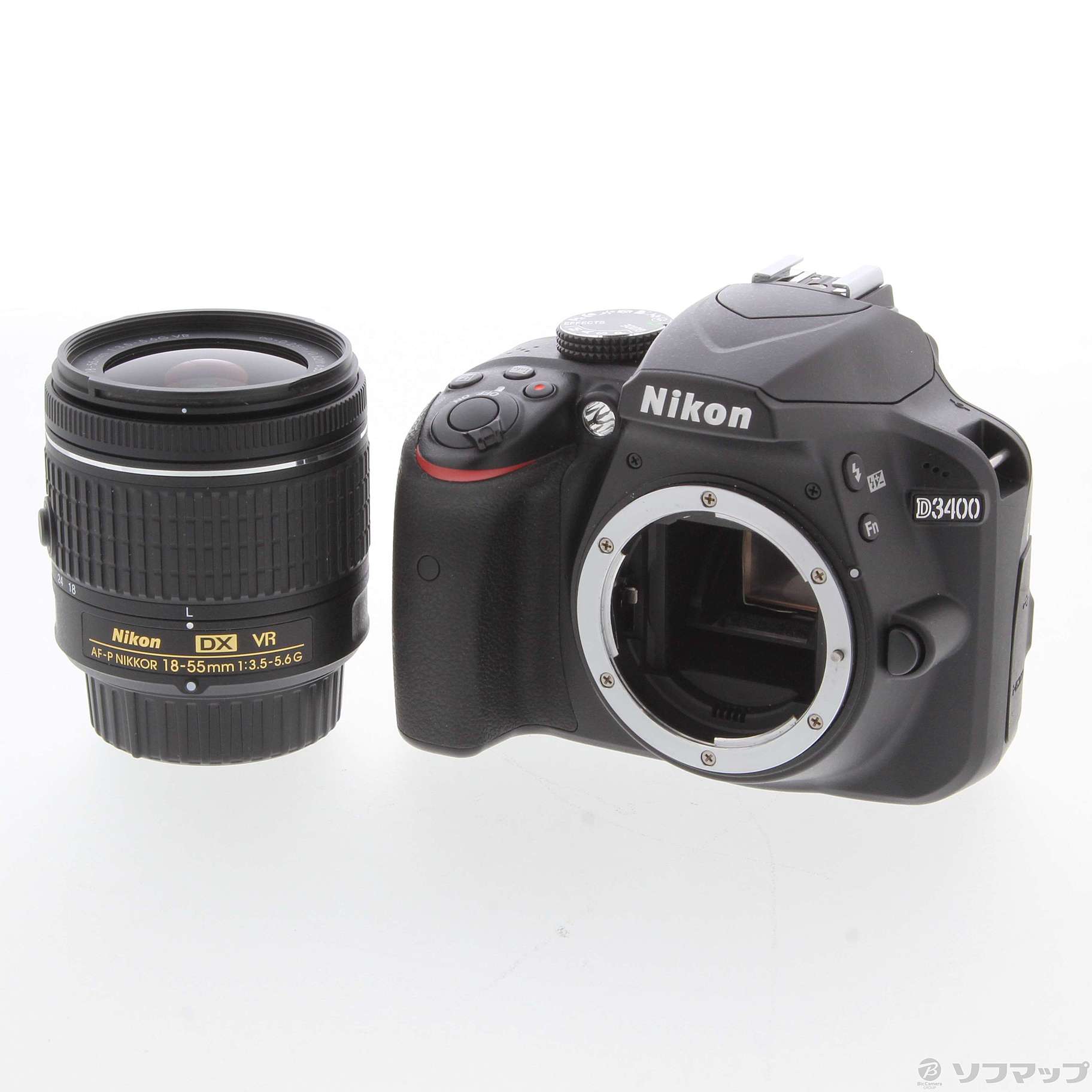 中古】D3400 18-55VR レンズキット ブラック [2133050210360] - リコレ