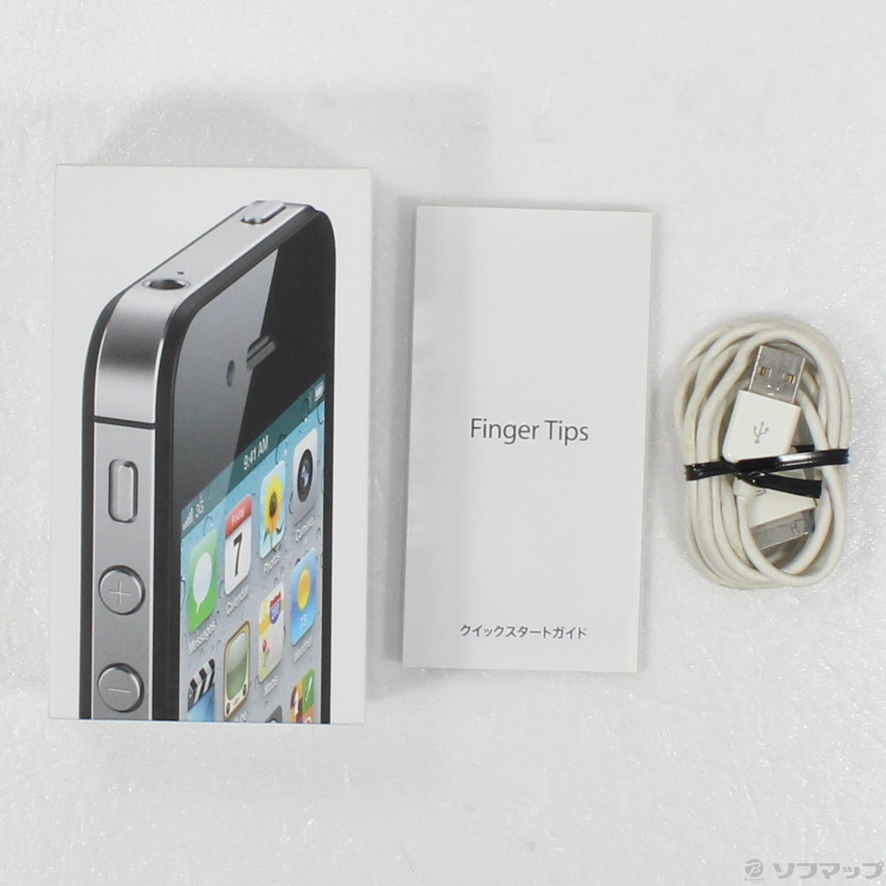 中古】iPhone 4S 16GB ブラック MD236J／A au [2133050221236