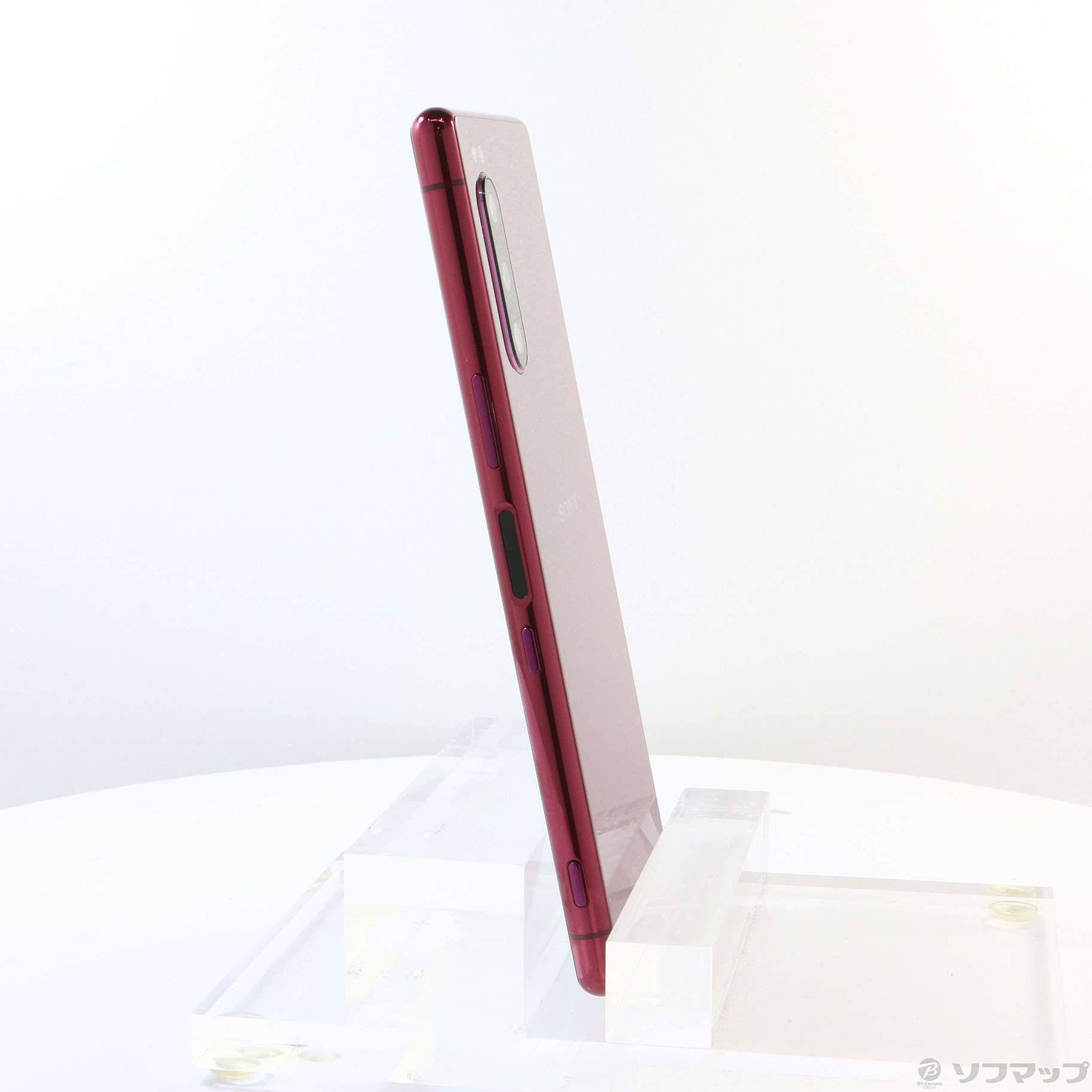 中古】Xperia 5 64GB レッド SOV41 auロック解除SIMフリー