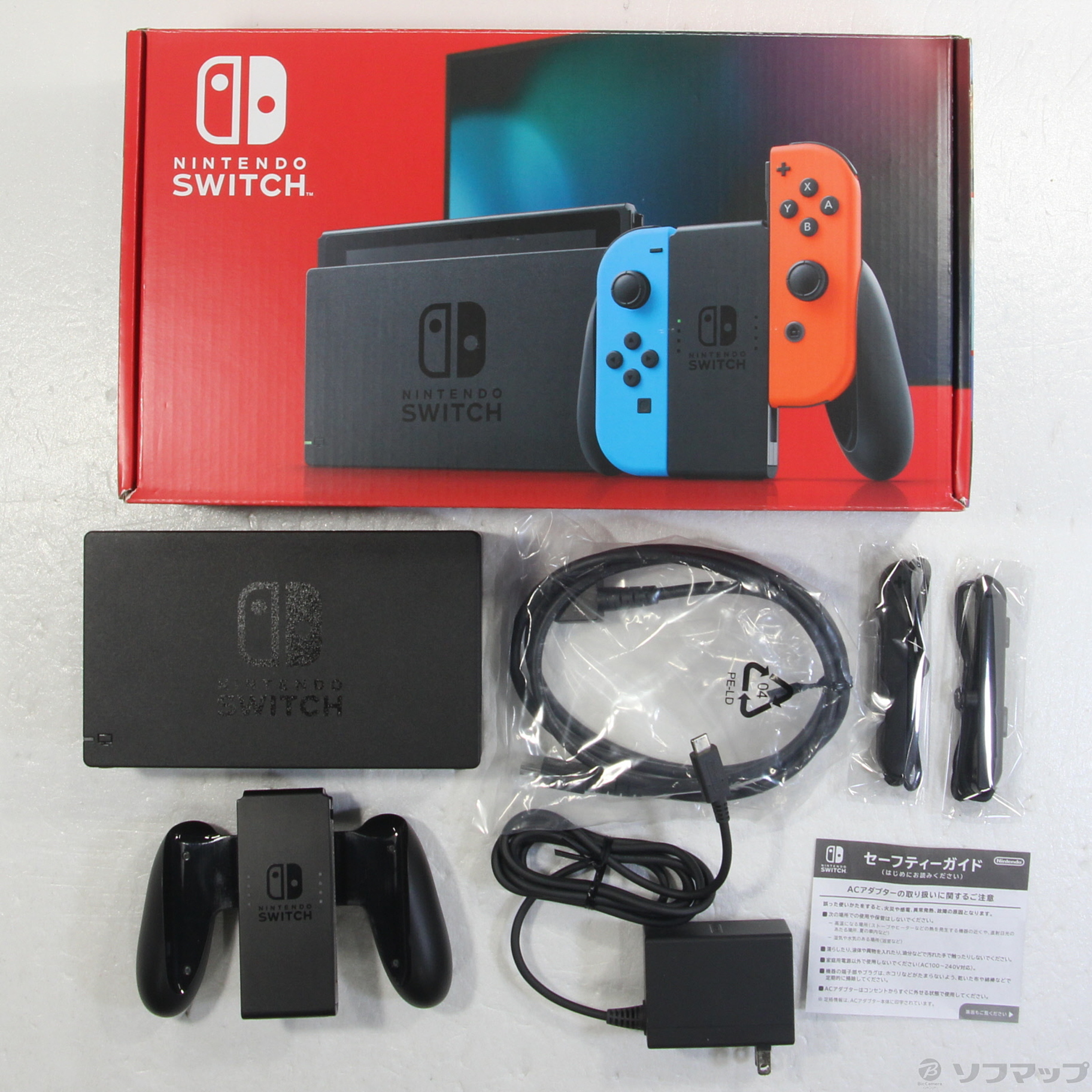 中古品〕 Nintendo Switch Joy-Con (L) ネオンブルー／ (R) ネオン