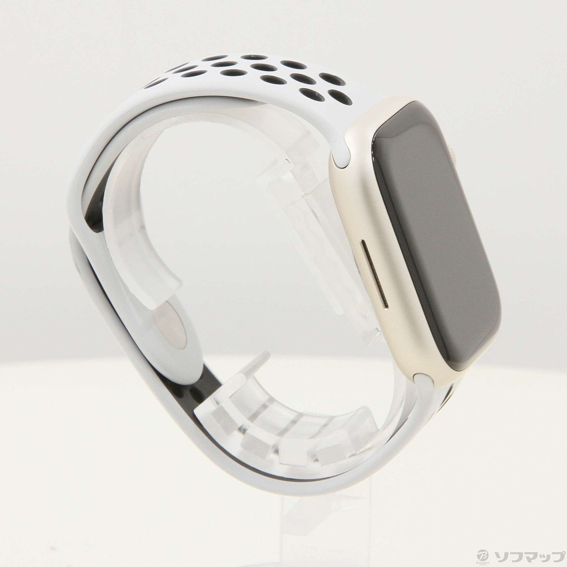 中古】Apple Watch Series 7 Nike GPS 45mm スターライトアルミニウム