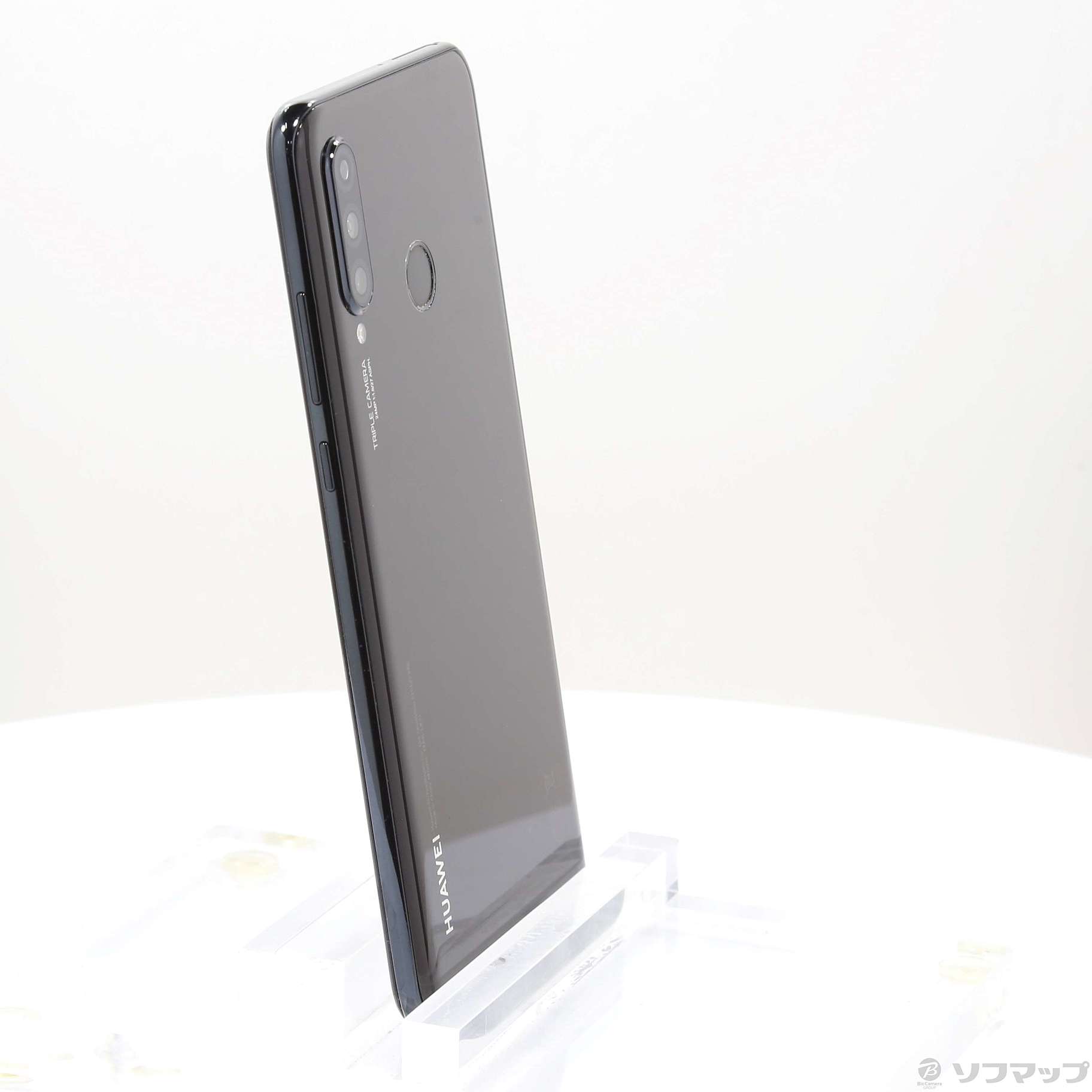 中古】HUAWEI P30 lite 64GB ミッドナイトブラック MAR-LX2J SIMフリー