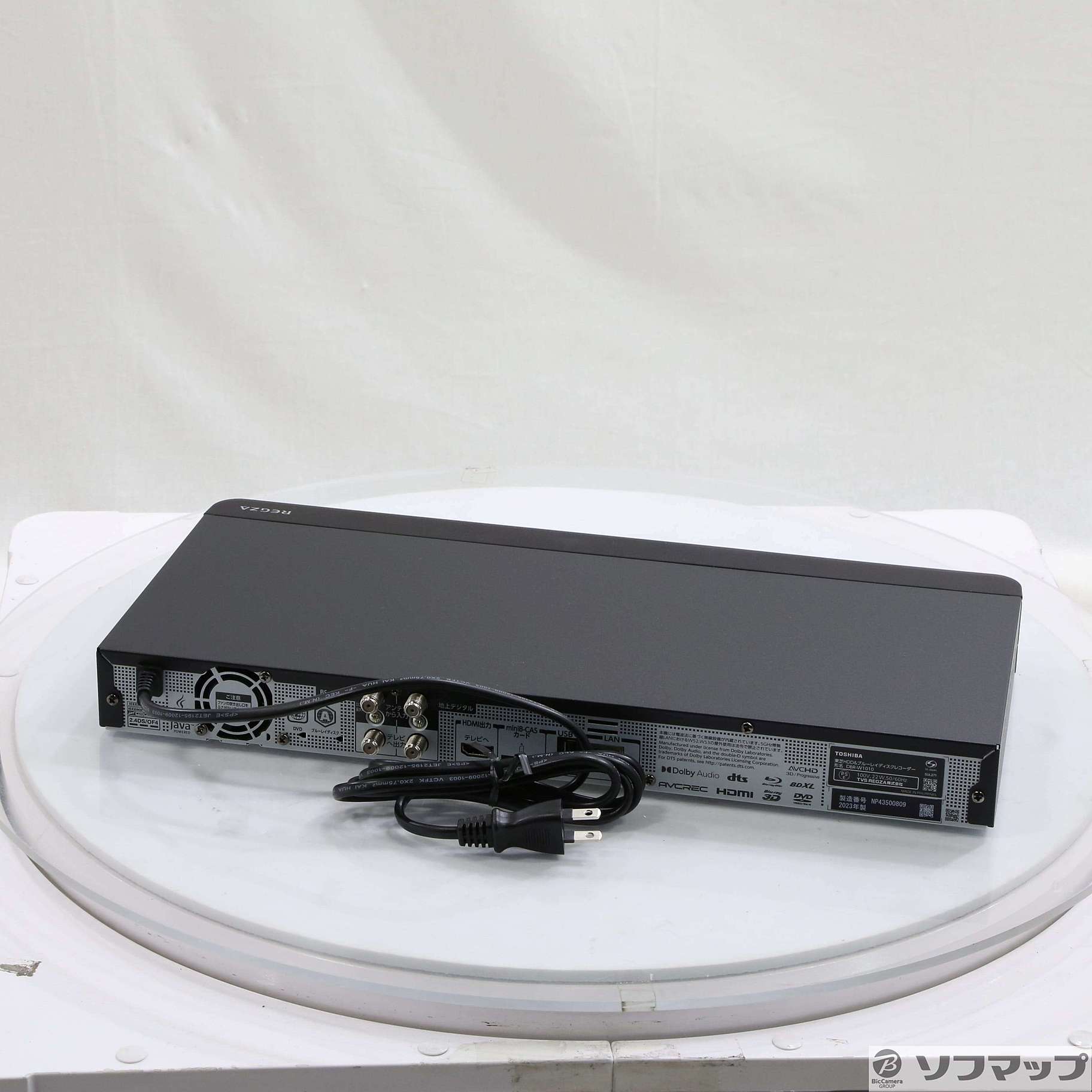 中古】〔展示品〕 ブルーレイレコーダー REGZA（レグザ） DBR-W1010 
