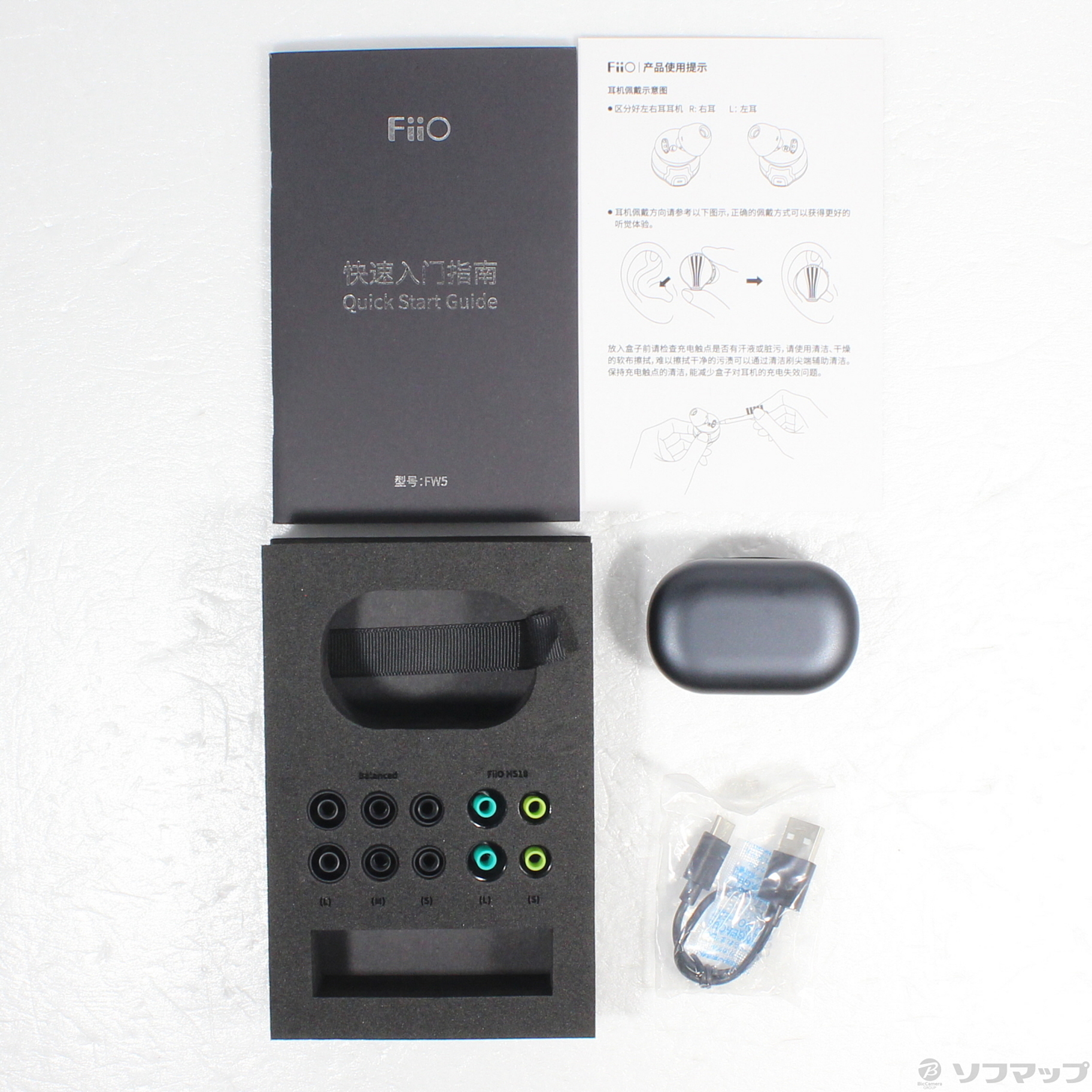 美品 FiiO FW5 完全ワイヤレスイヤホン - イヤホン