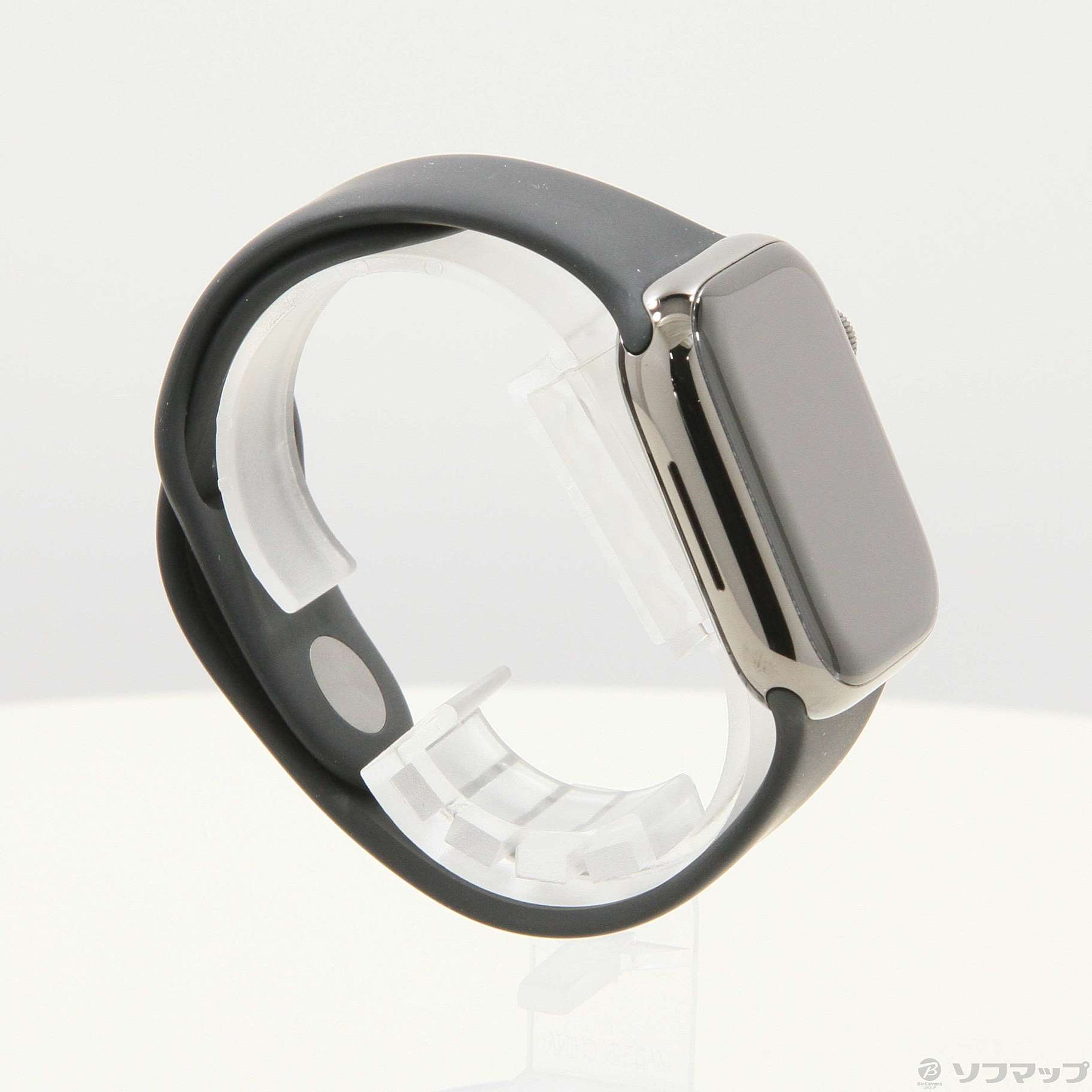 Apple Watch Series 7 GPS + Cellular 41mm グラファイトステンレススチールケース ミッドナイトスポーツバンド