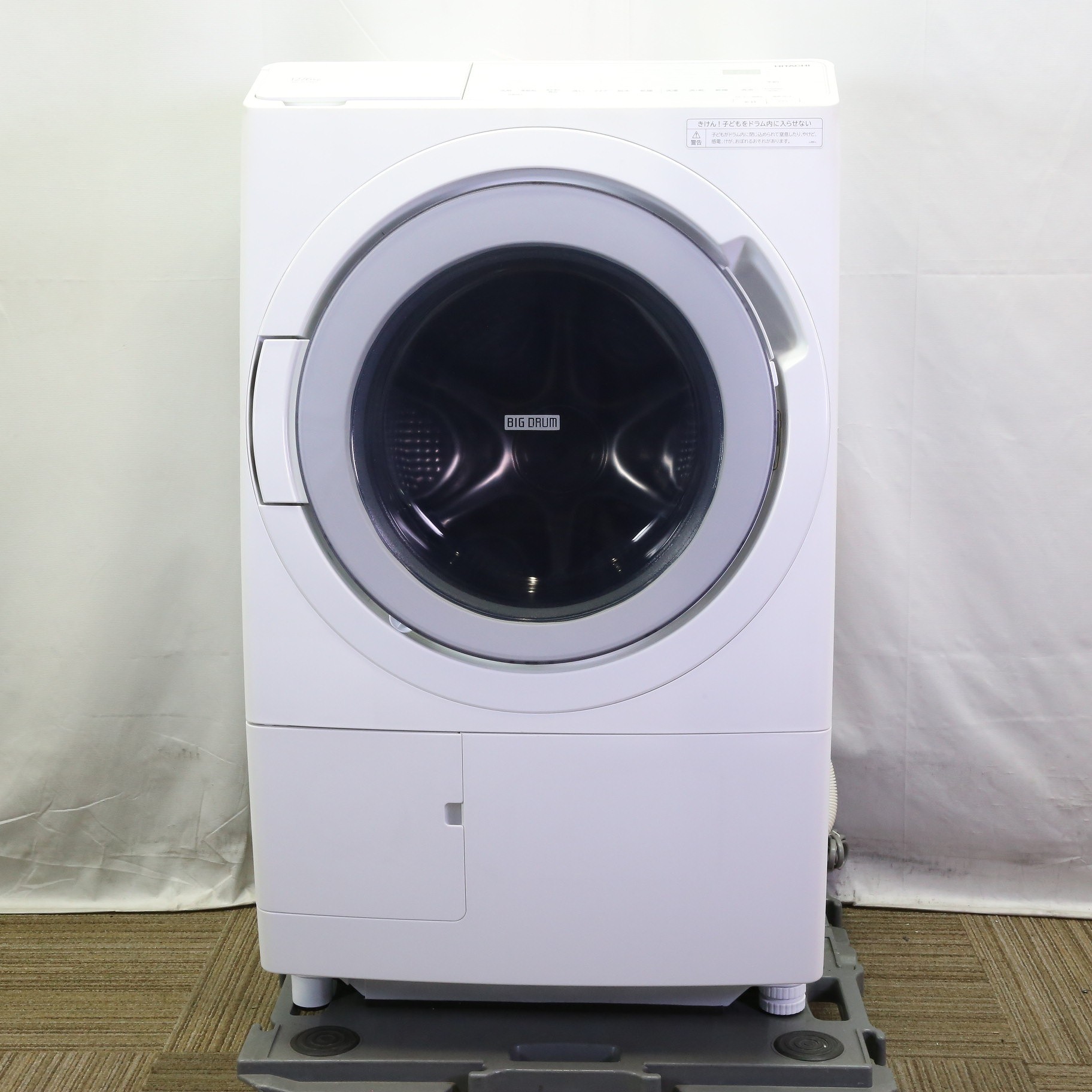 中古】〔展示品〕 ドラム式洗濯乾燥機 ホワイト BD-SV120HL-W ［洗濯