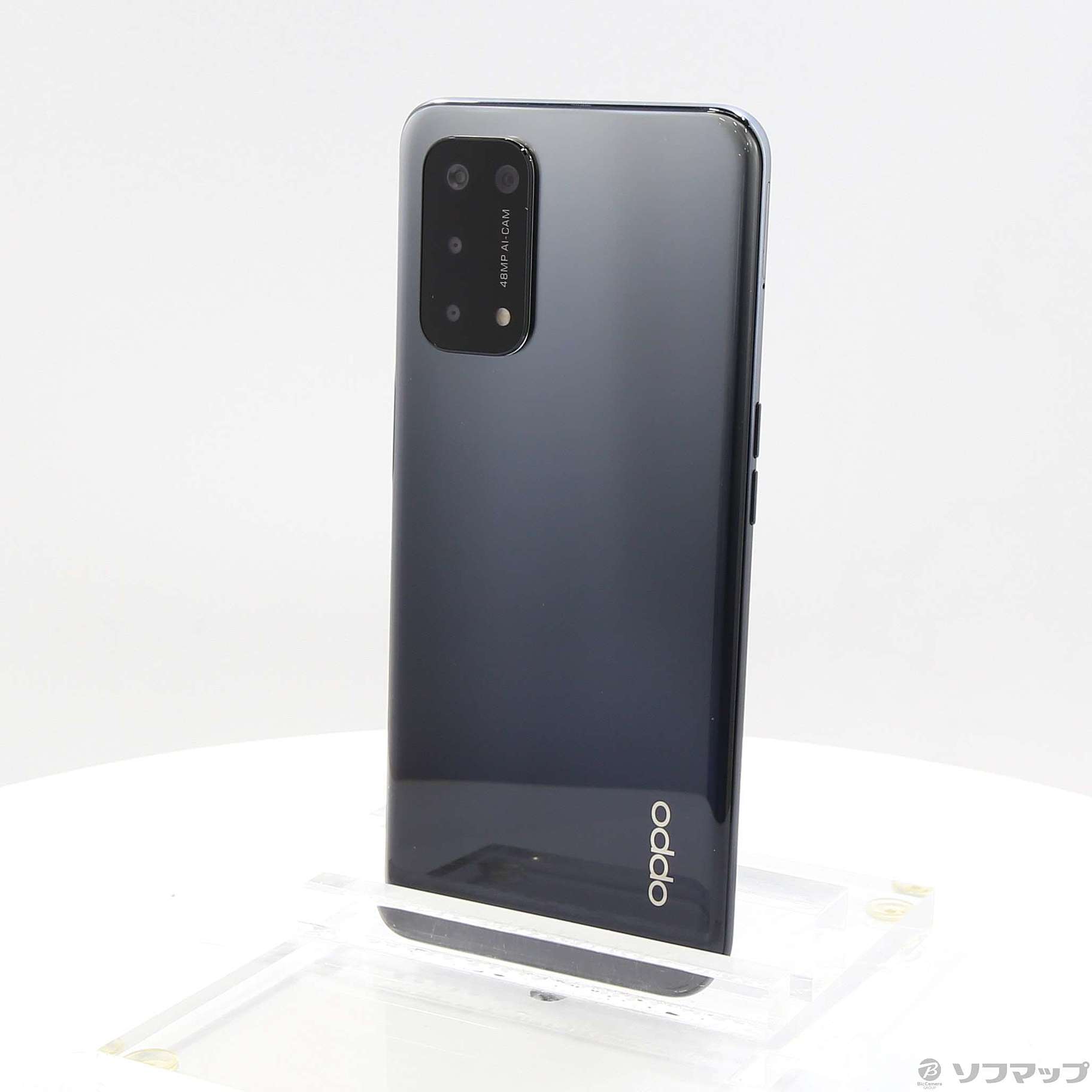 中古】OPPO A54 5G 64GB シルバーブラック OPG02 auロック解除SIM