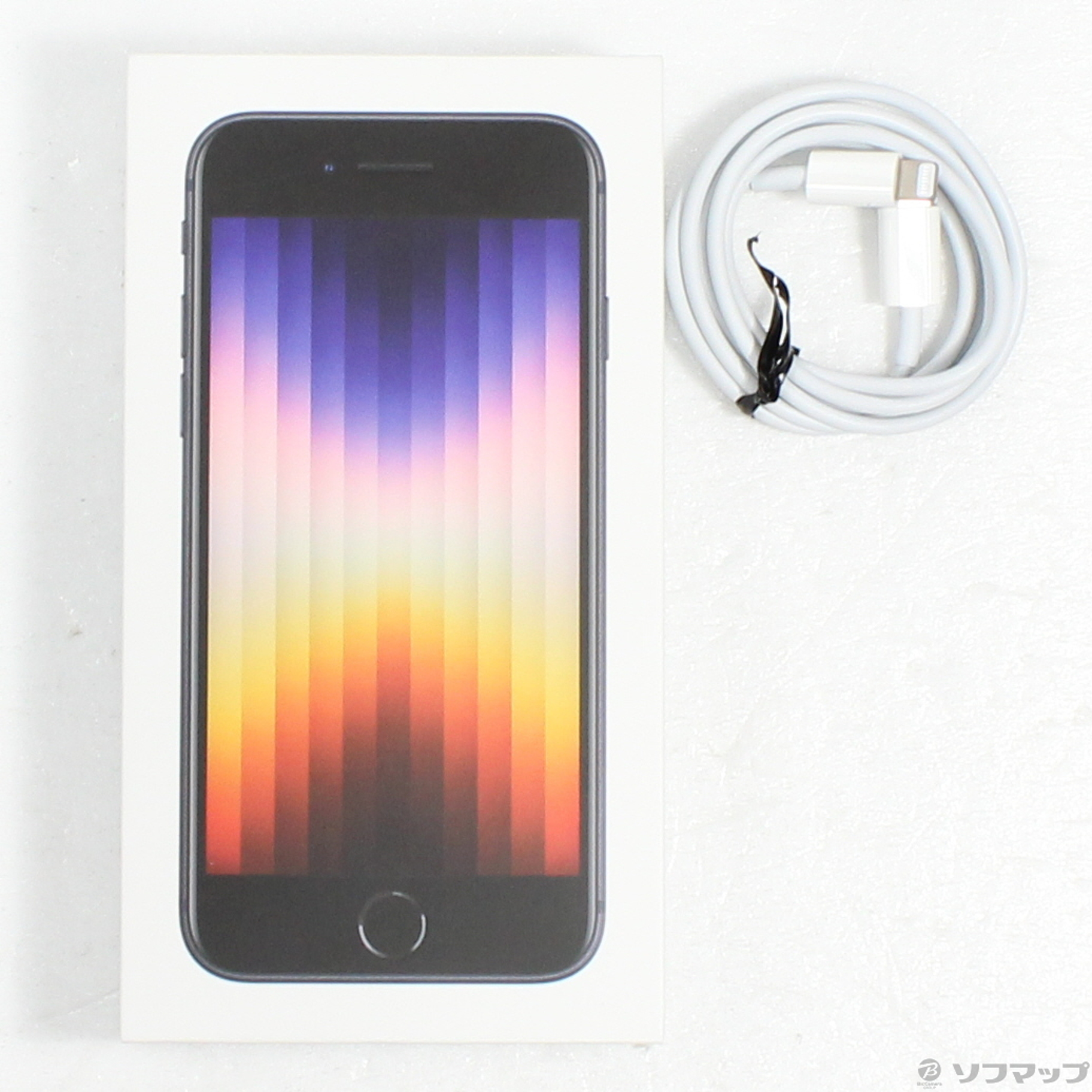 中古】iPhone SE 第3世代 64GB ミッドナイト MMYC3J／A SIMフリー