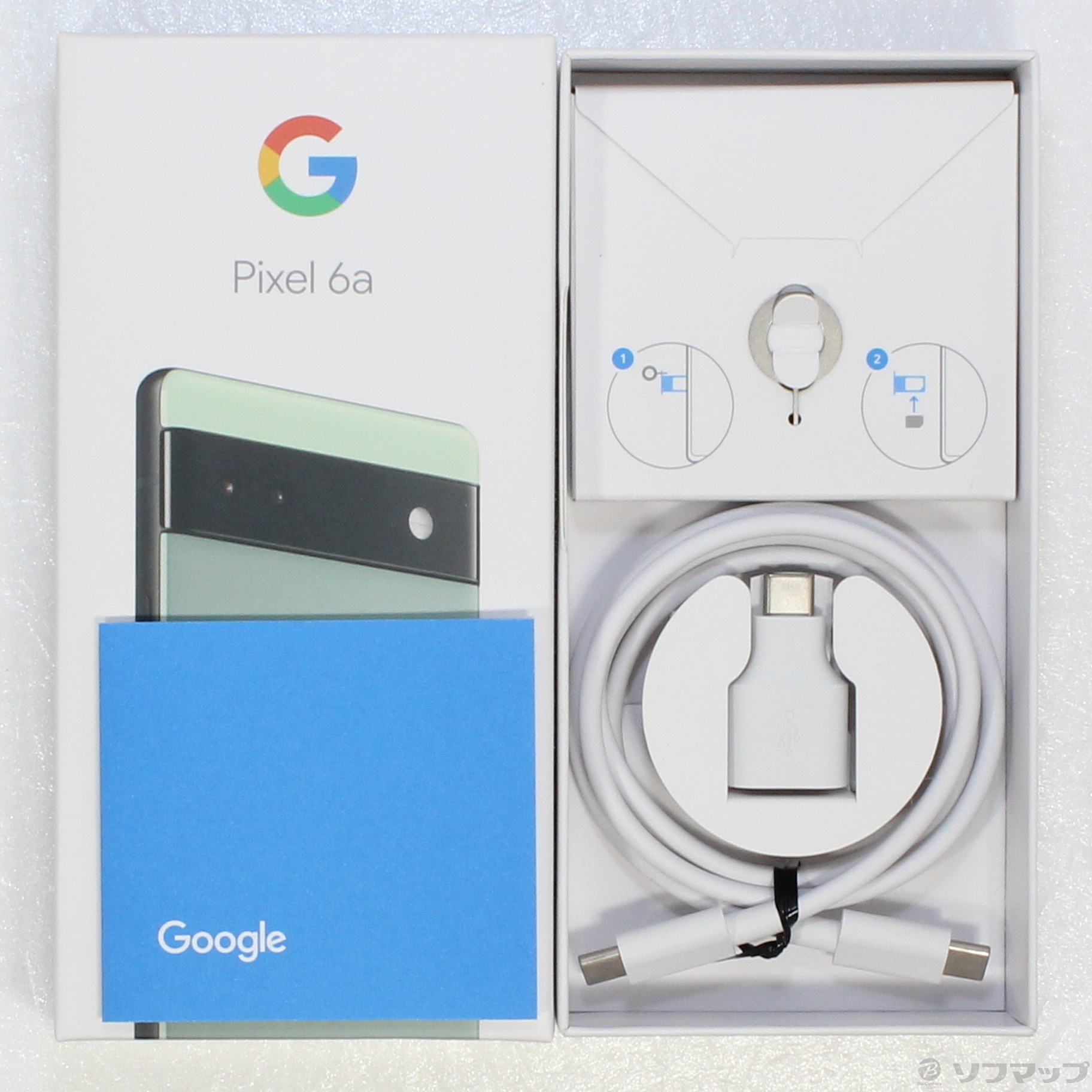 中古】Google Pixel 6a 128GB セージ GB17L auロック解除SIMフリー