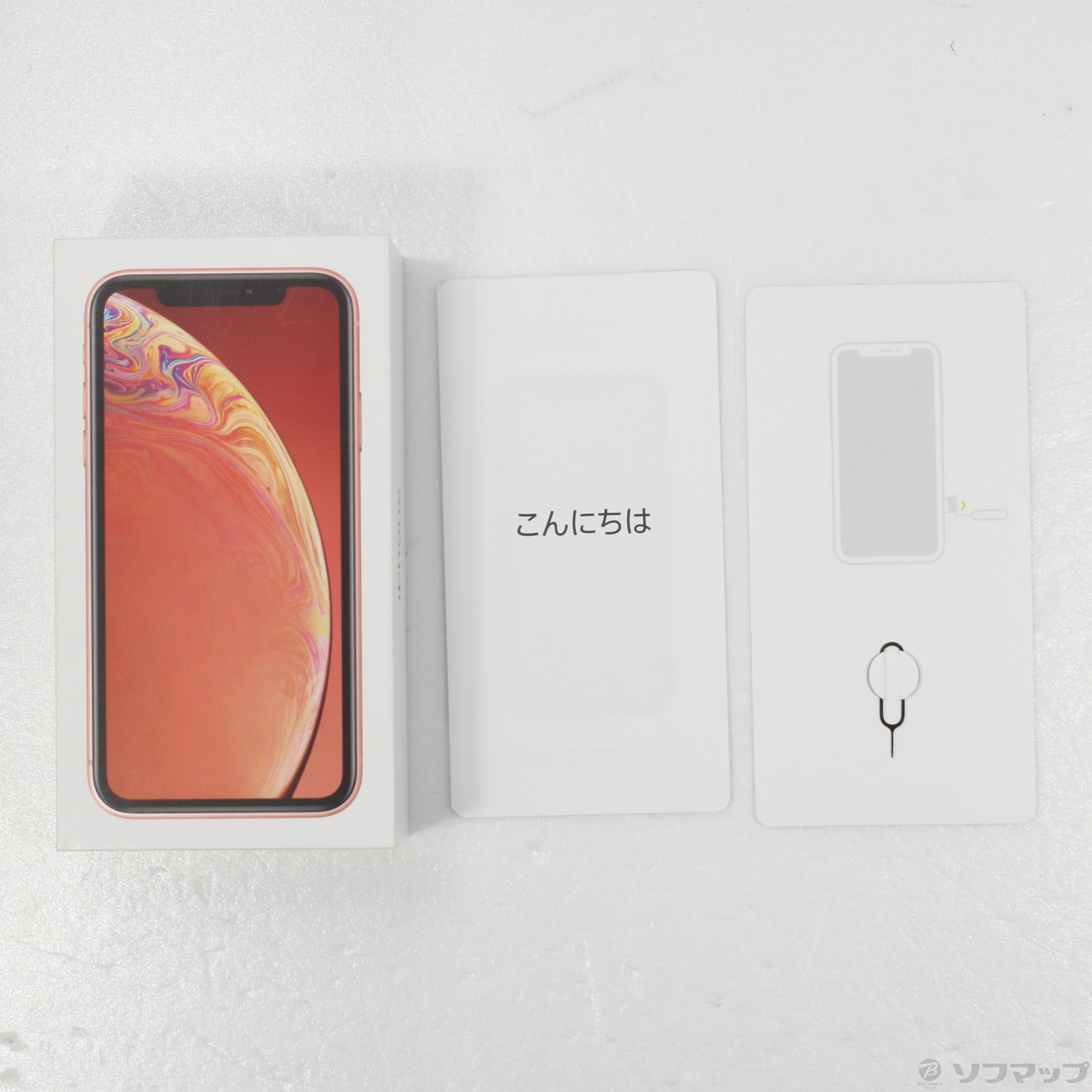 中古】iPhoneXR 64GB コーラル MT0A2J／A SIMフリー [2133050315713