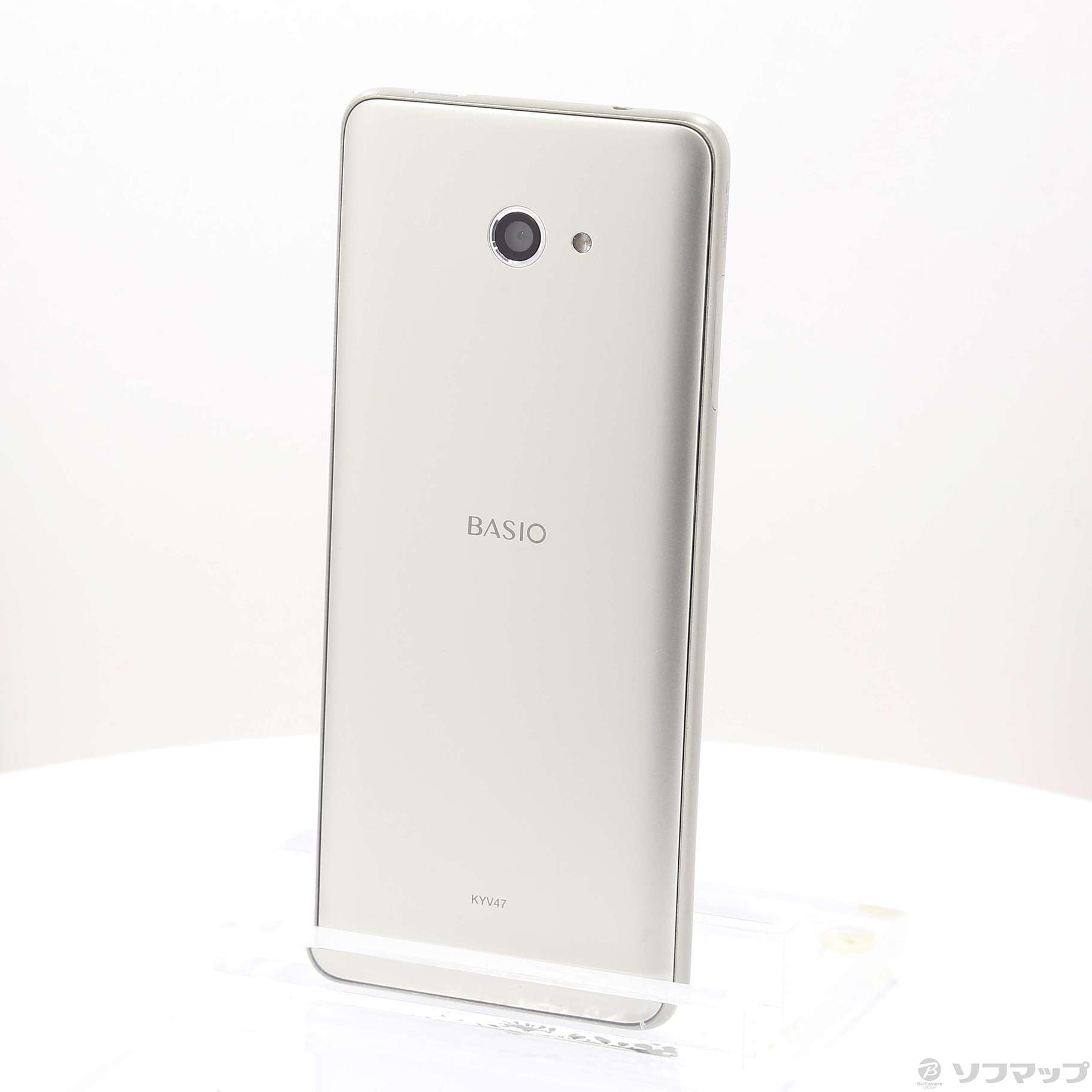 良品 UQmobile BASIO4 シャンパンゴールド