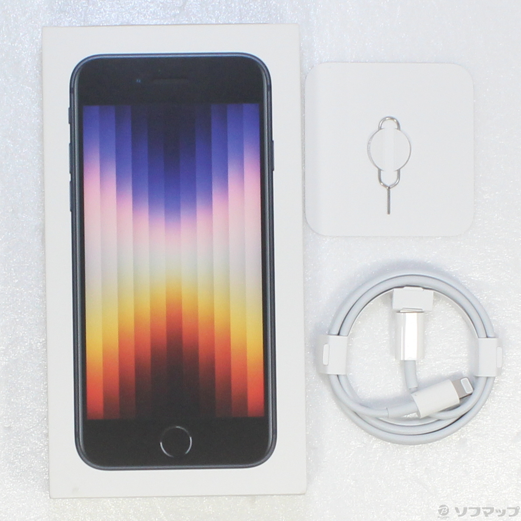 中古】iPhone SE 第3世代 64GB ミッドナイト MMYC3J／A SIMフリー