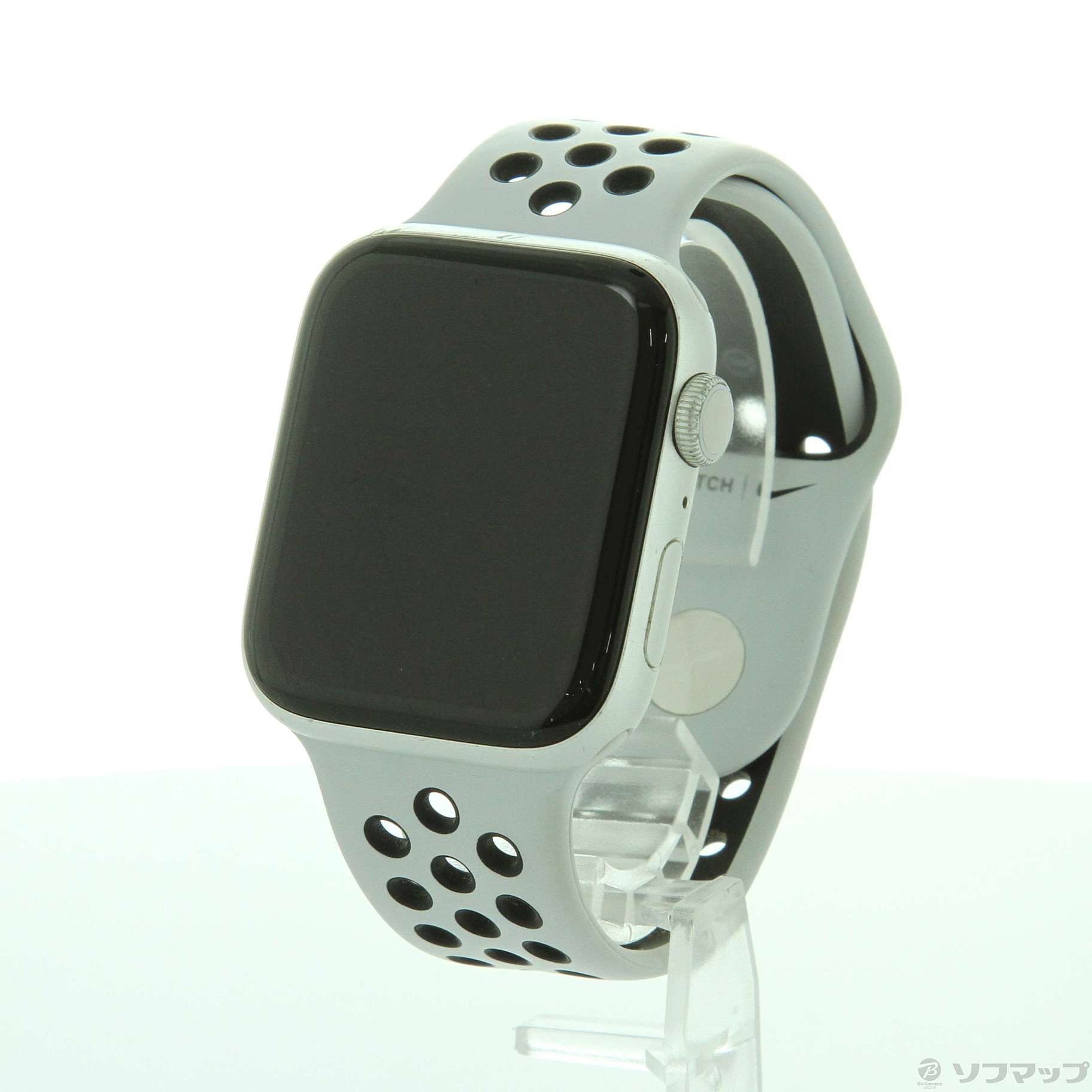 〔中古品〕 Apple Watch Series 5 Nike GPS 44mm シルバーアルミニウムケース  ピュアプラチナム／ブラックNikeスポーツバンド