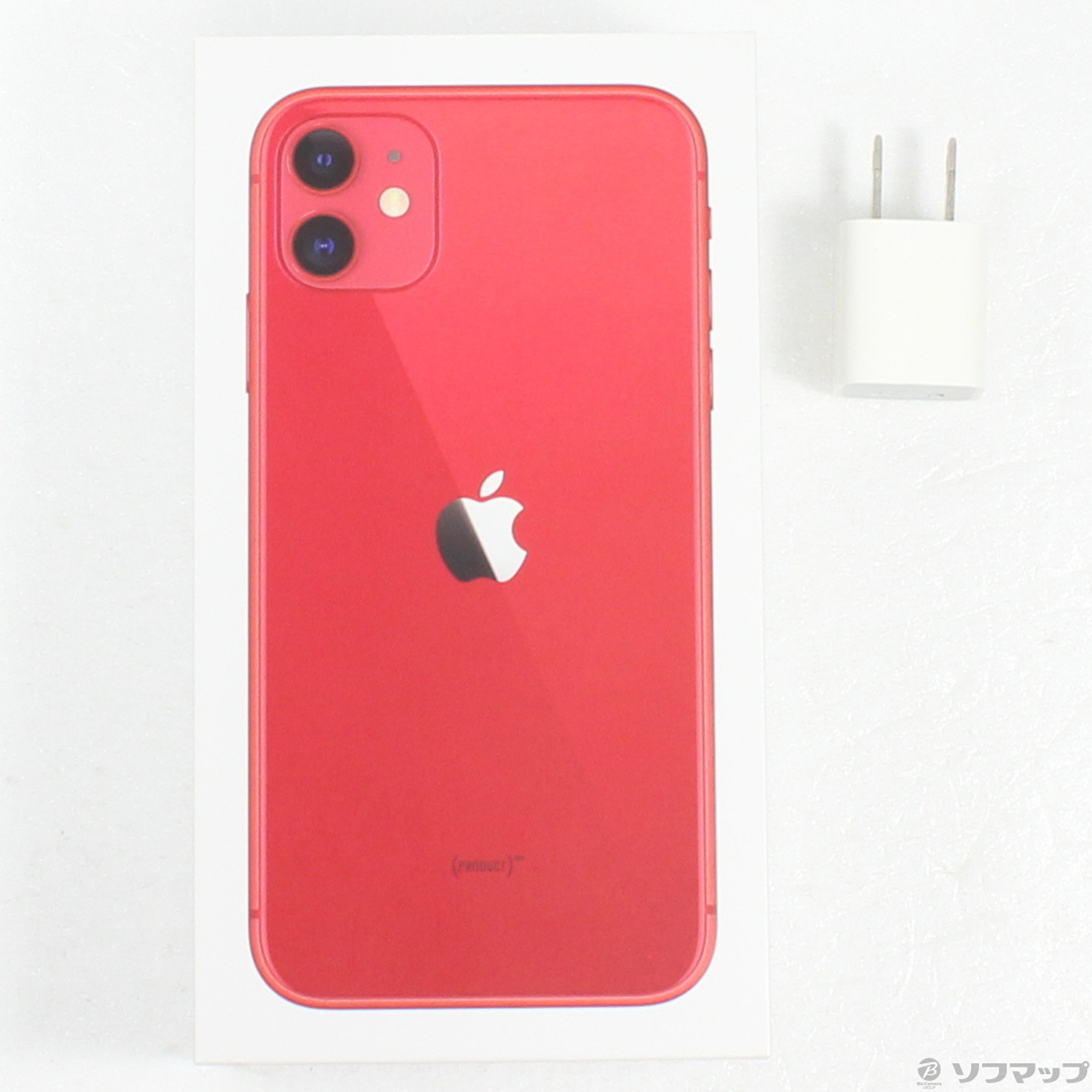 中古】iPhone11 128GB プロダクトレッド MWM32J／A SIMフリー