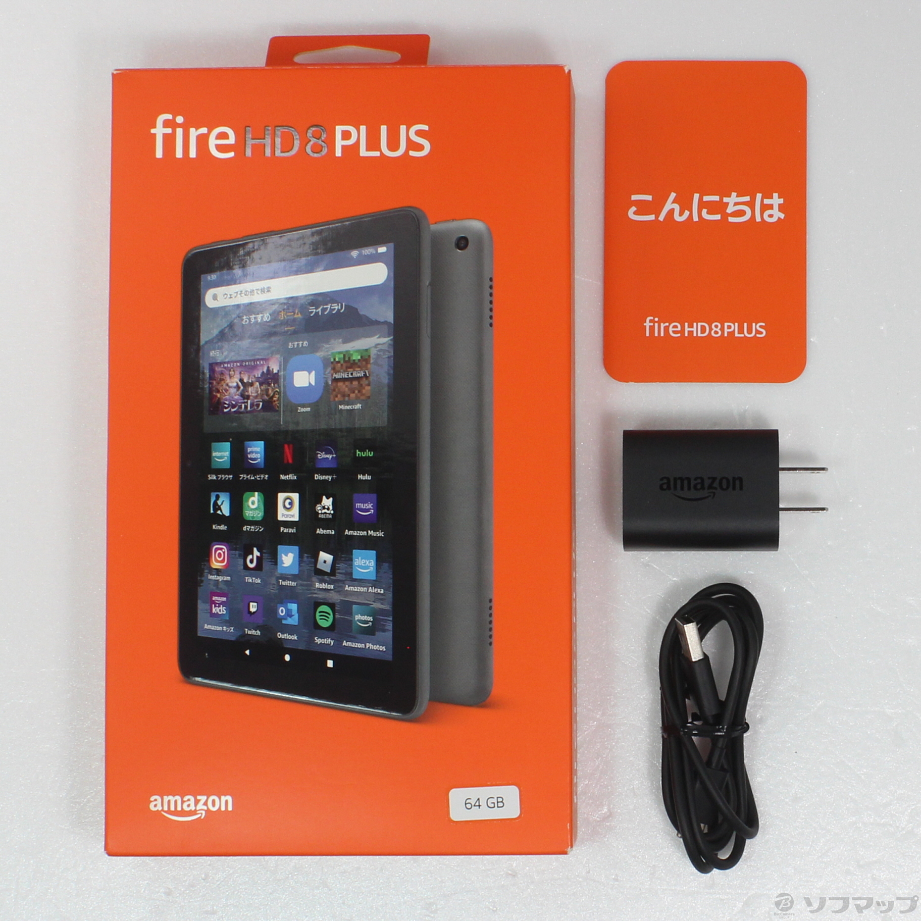 中古品〕 Fire HD 8 Plus 2022 64GB グレー FireHD8Plus2022 Wi-Fi｜の