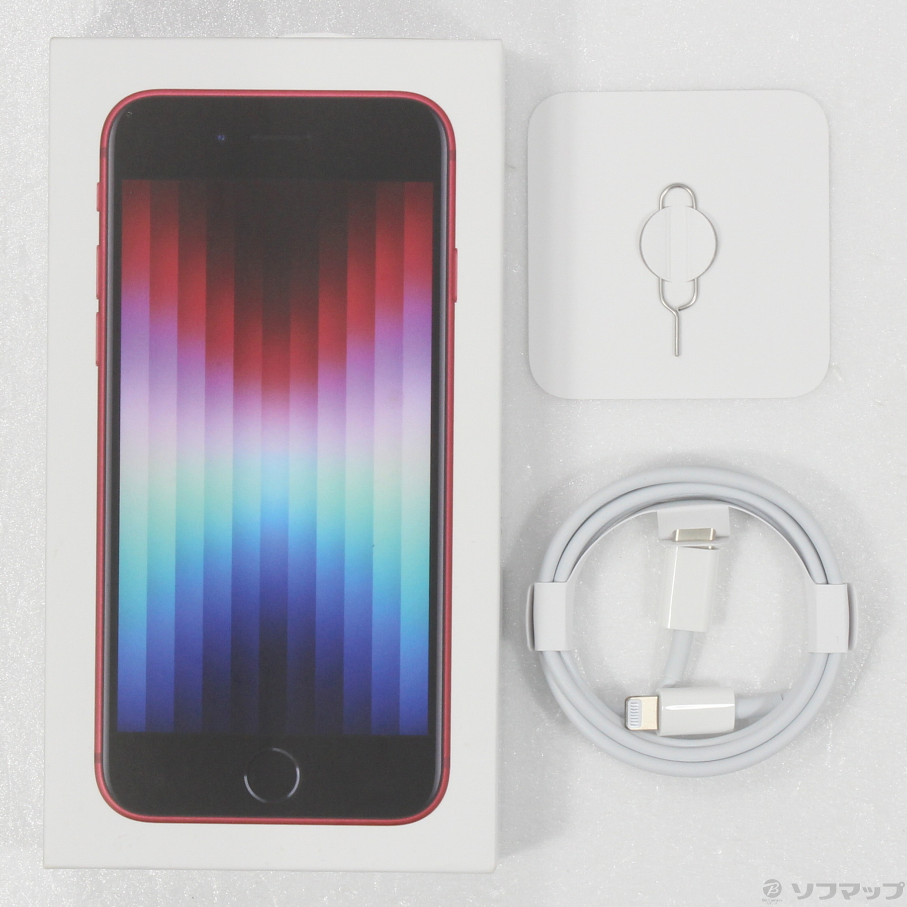 中古】iPhone SE 第3世代 64GB プロダクトレッド MMYE3J／A SIMフリー