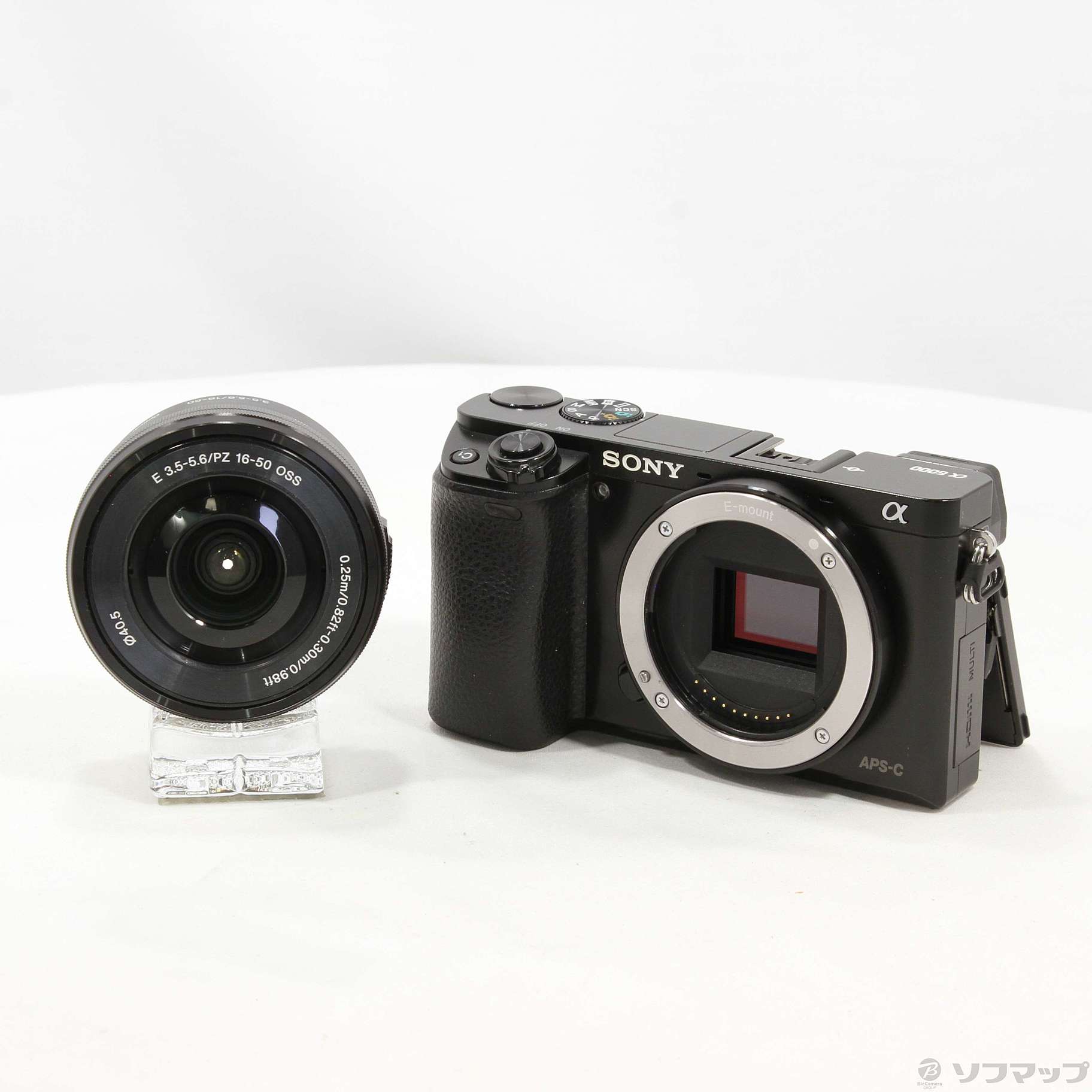 中古】α6000 パワーズームレンズキット ブラック ILCE-6000L