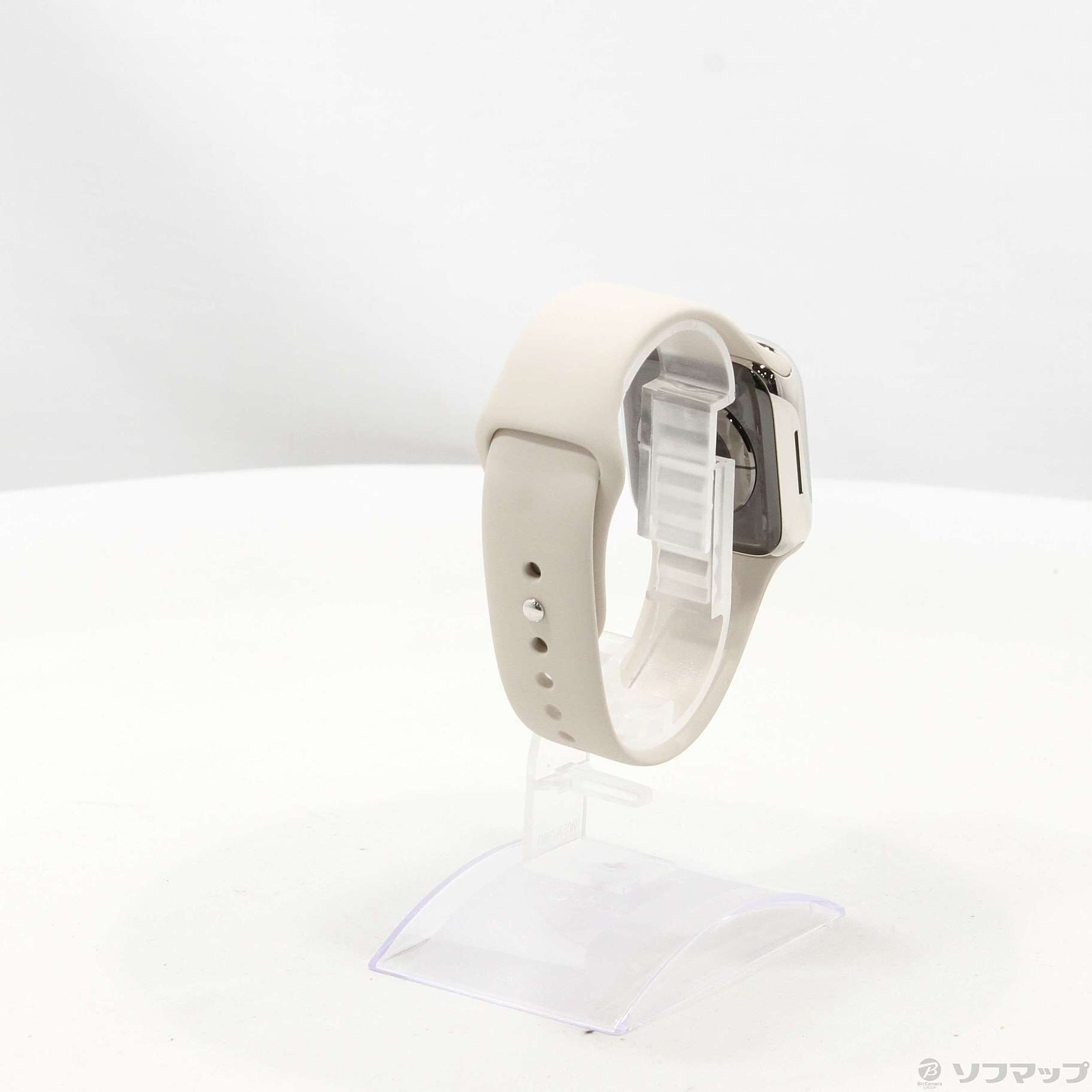 〔展示品〕 Apple Watch Series 7 GPS + Cellular 41mm シルバーステンレススチールケース  スターライトスポーツバンド