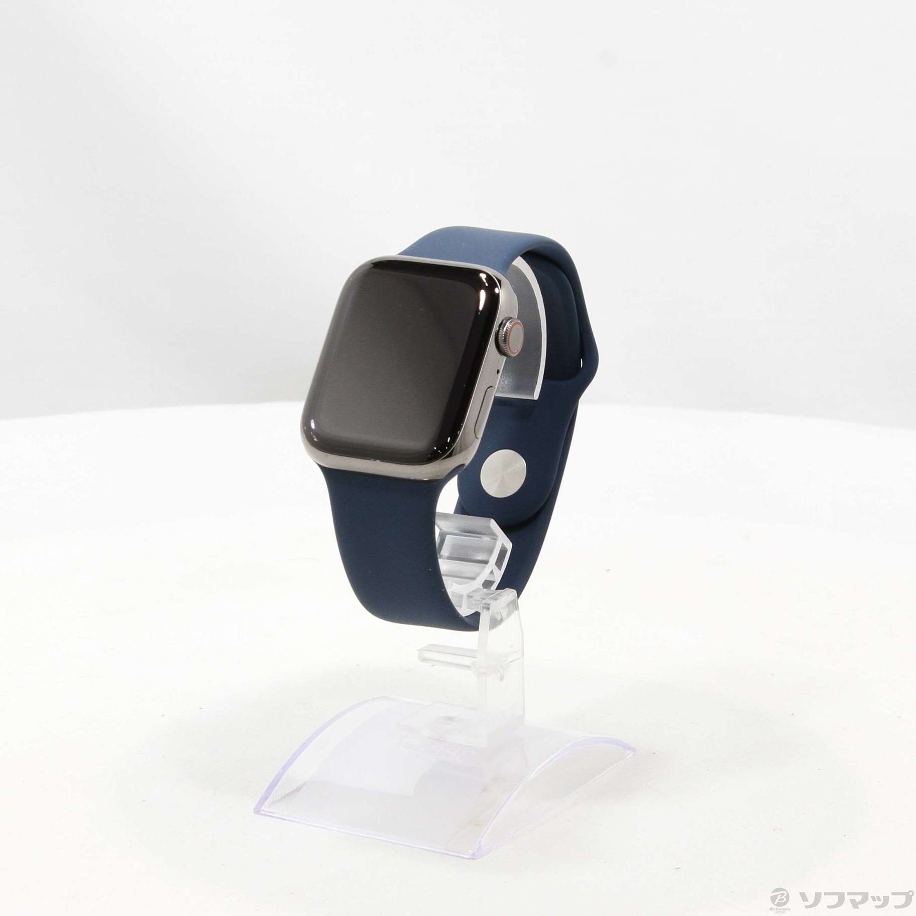 〔展示品〕 Apple Watch Series 7 GPS + Cellular 45mm グラファイトステンレススチールケース  アビスブルースポーツバンド