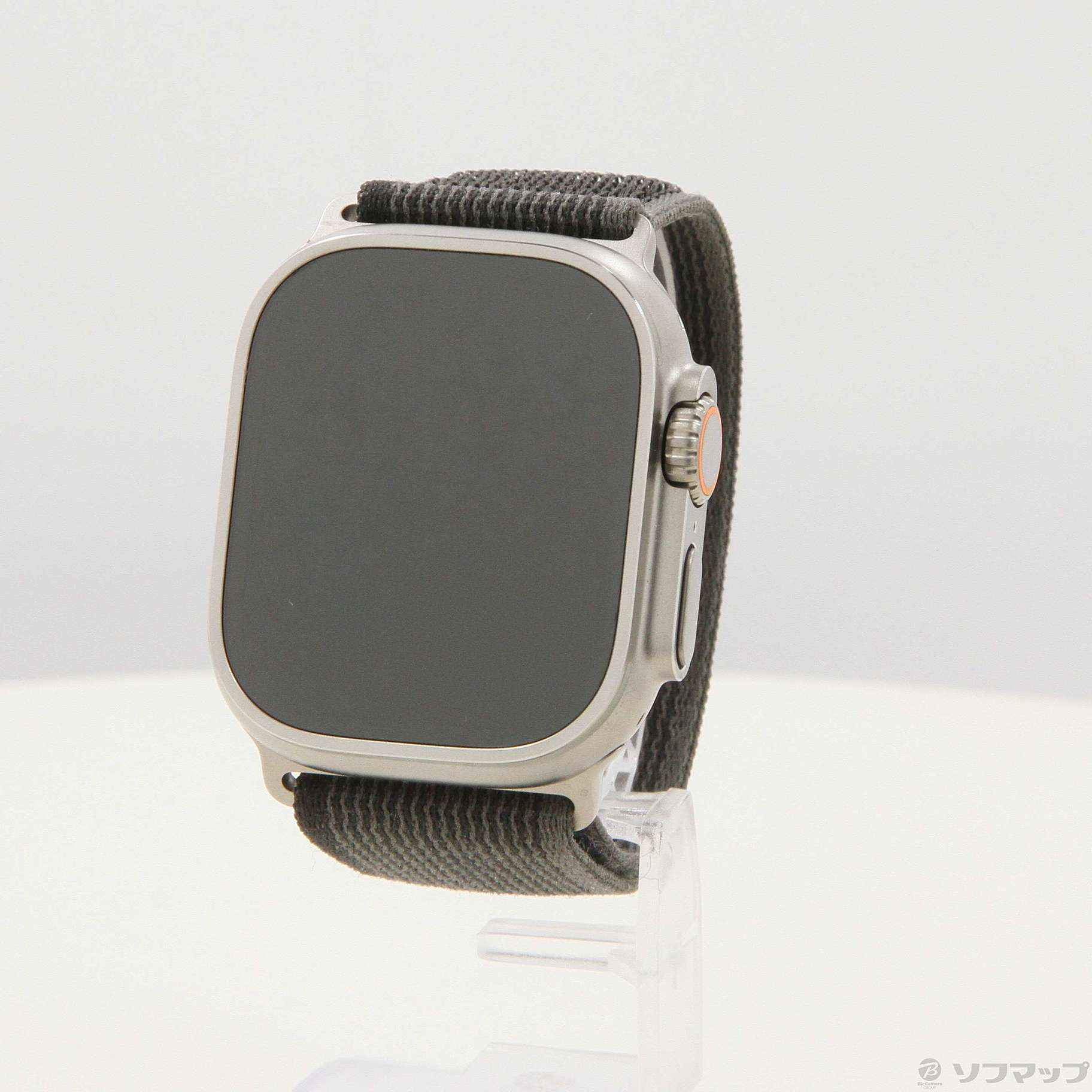Apple Watch Ultra 49mm ブラック/グレイ トレイルループ-