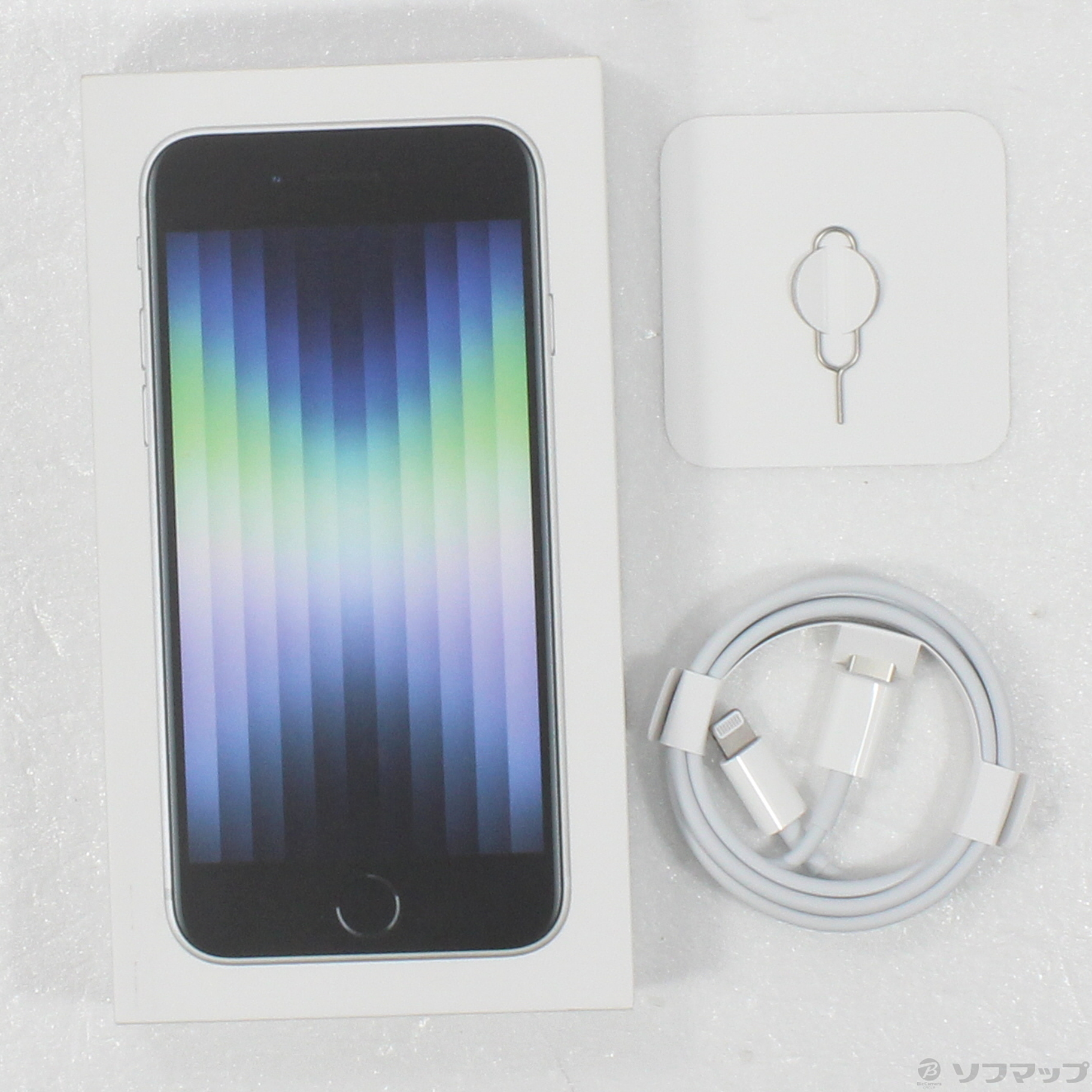 中古】iPhone SE 第3世代 128GB スターライト MMYG3J／A SIMフリー