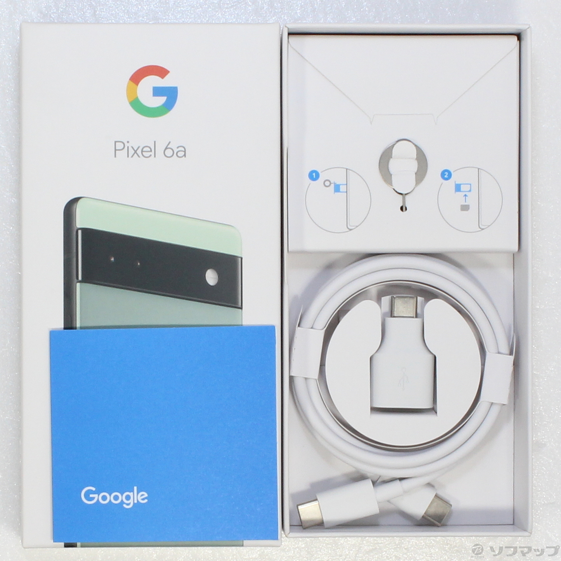 中古】Google Pixel 6a 128GB セージ GB17L auロック解除SIMフリー