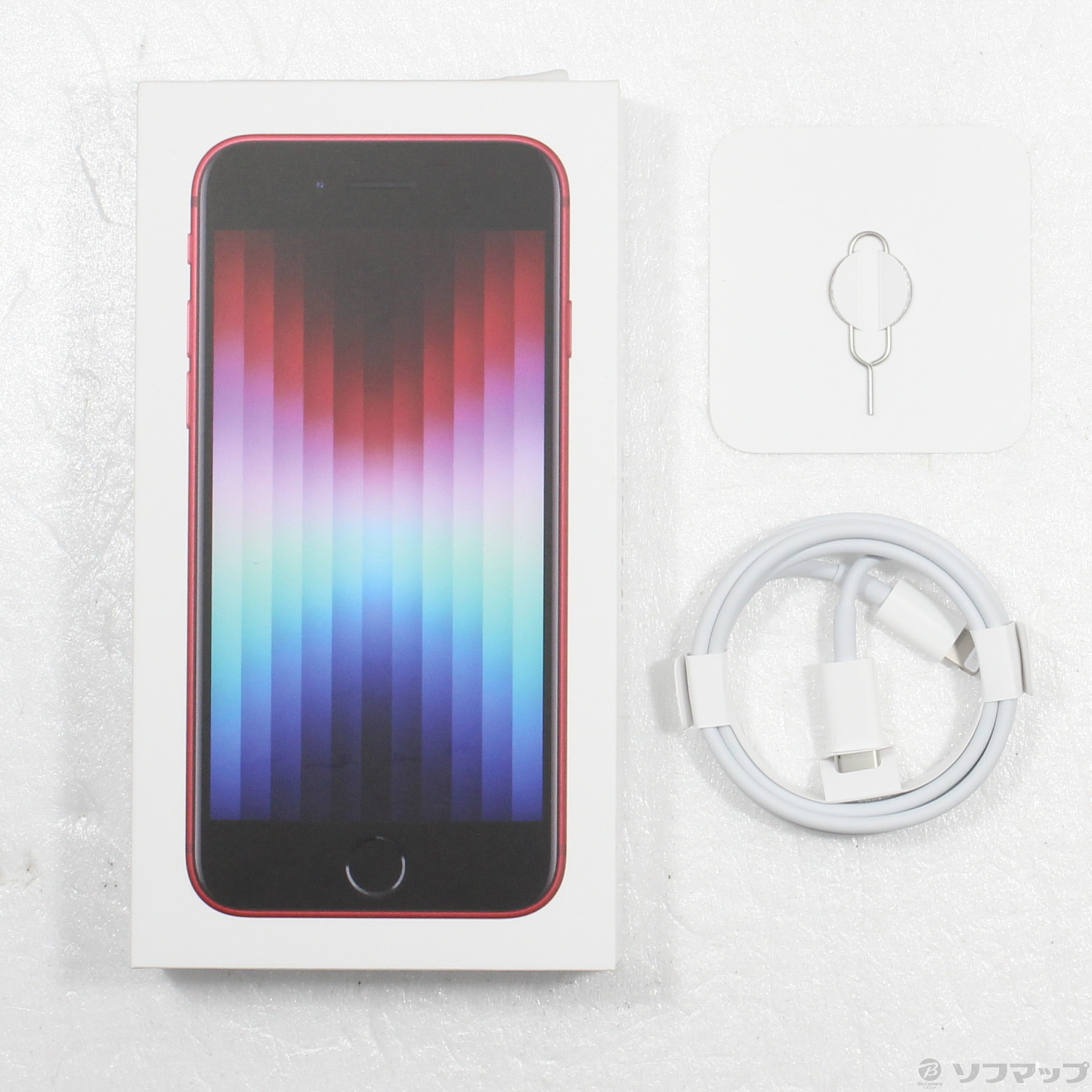 中古】iPhone SE 第3世代 64GB プロダクトレッド MMYE3J／A SIMフリー