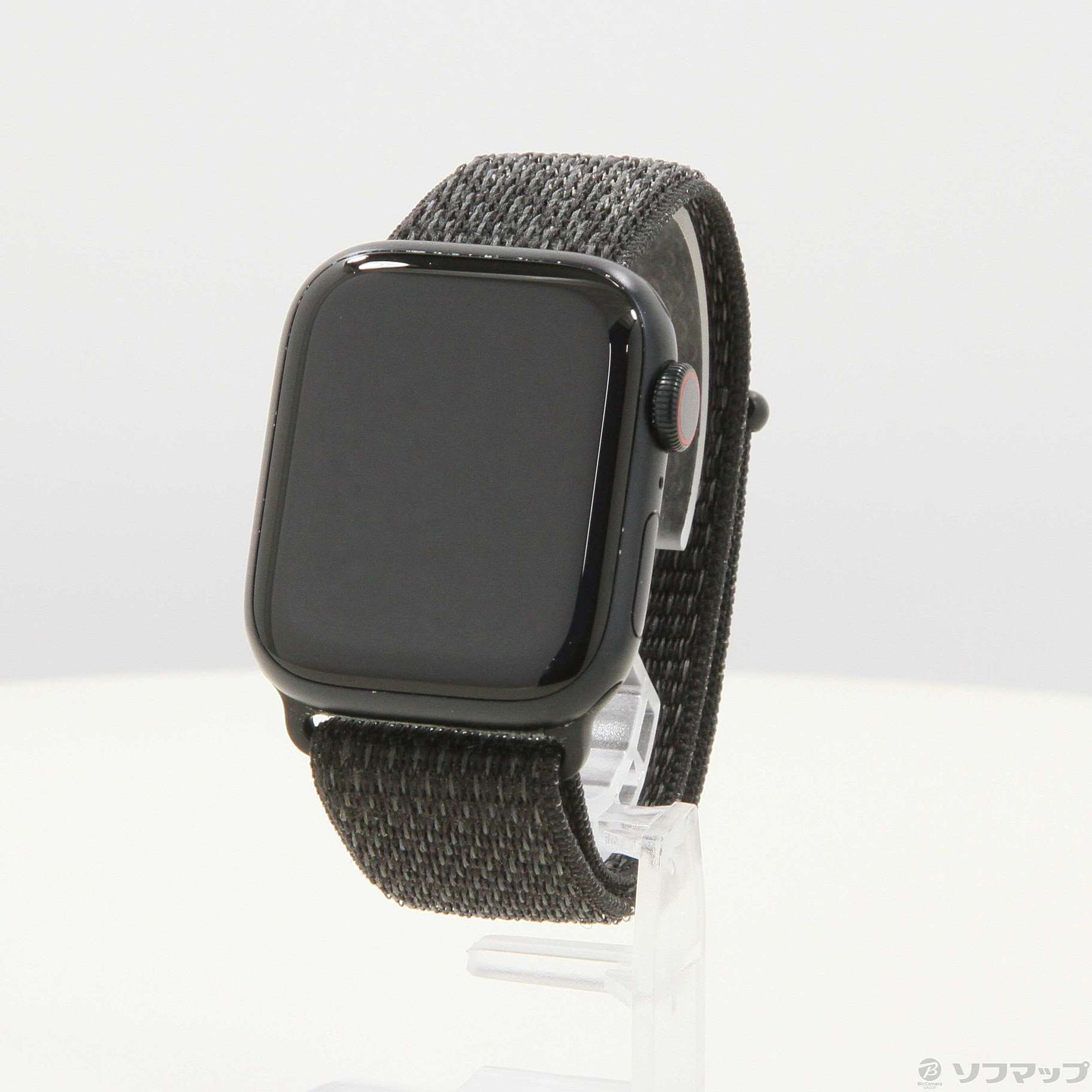 Apple Watch Series 7 GPS + Cellular 41mm ミッドナイトアルミニウムケース ブラックNikeスポーツループ