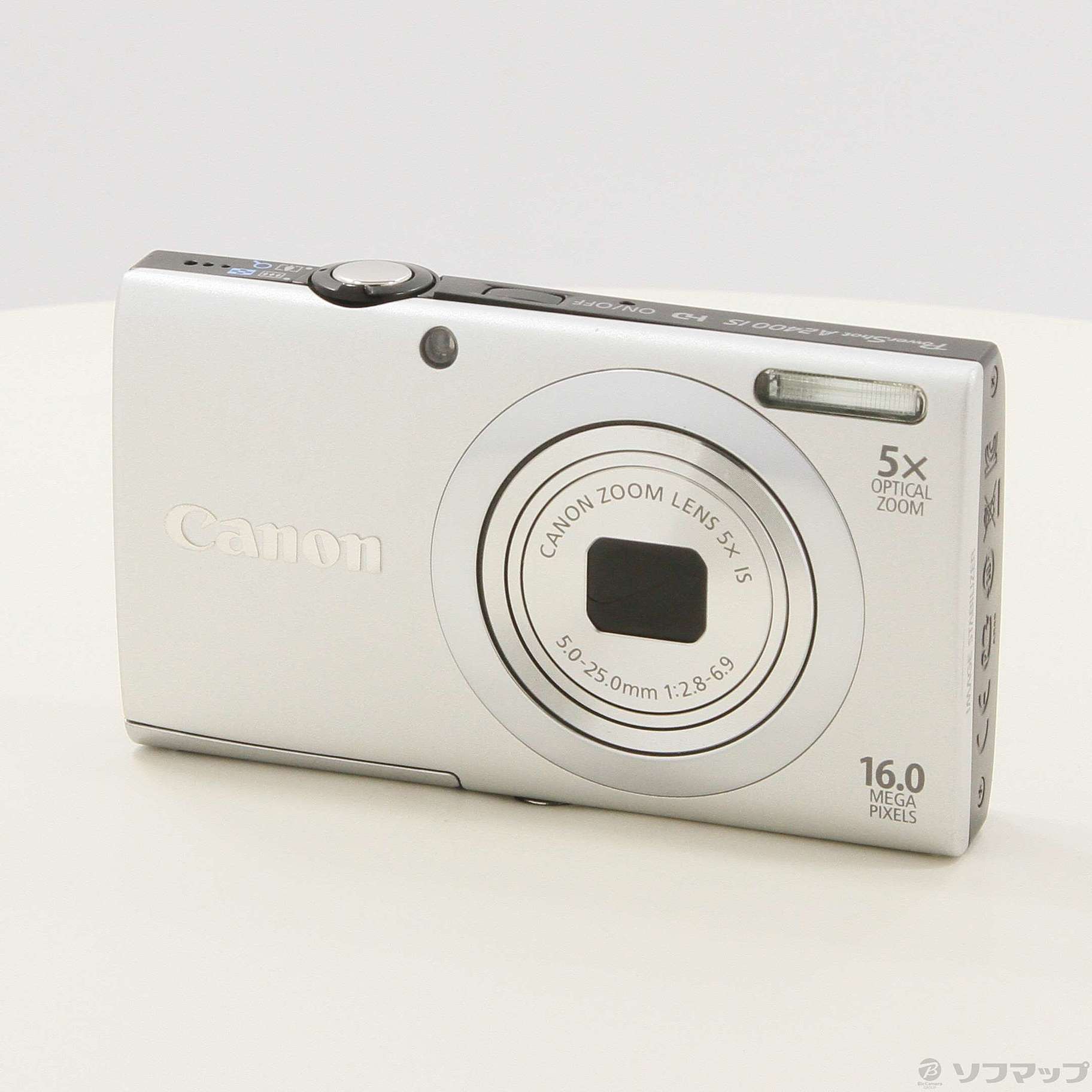 中古】PowerShot A2400 IS (SL) (1600万画素／5倍／シルバー／SDXC