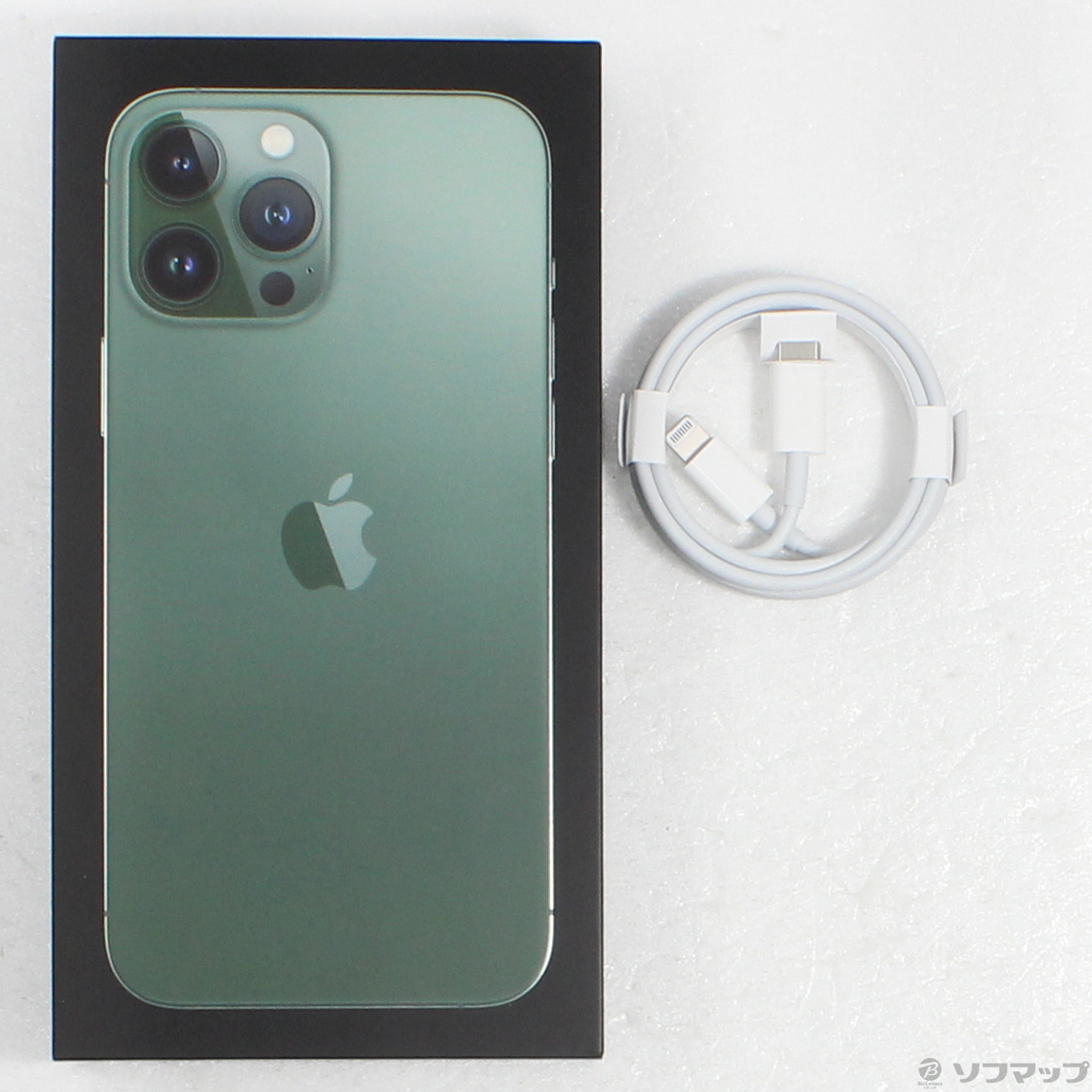 中古】iPhone13 Pro Max 256GB アルパイングリーン MNCV3J／A SIM