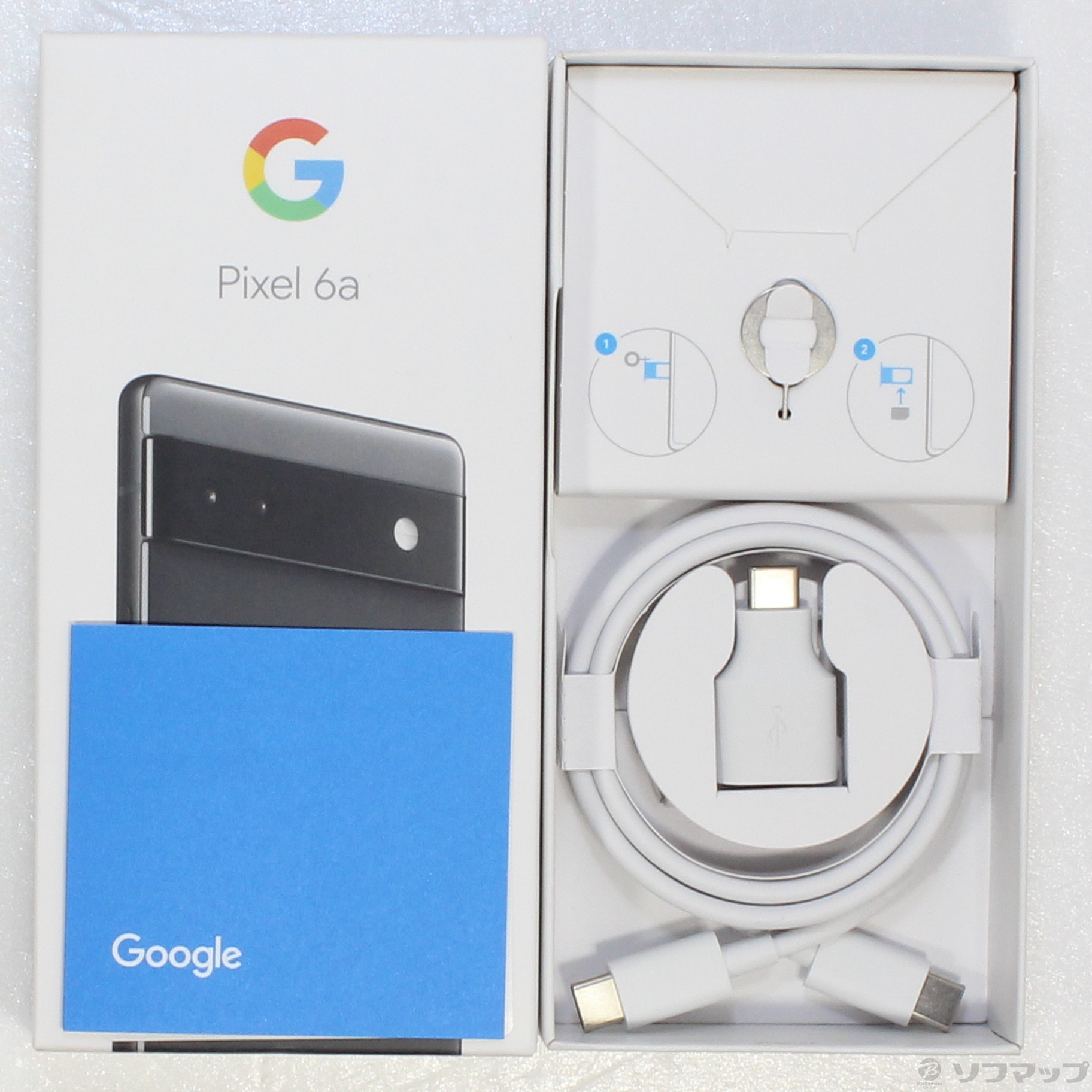 中古】Google Pixel 6a 128GB チャコール GB17L auロック解除SIMフリー