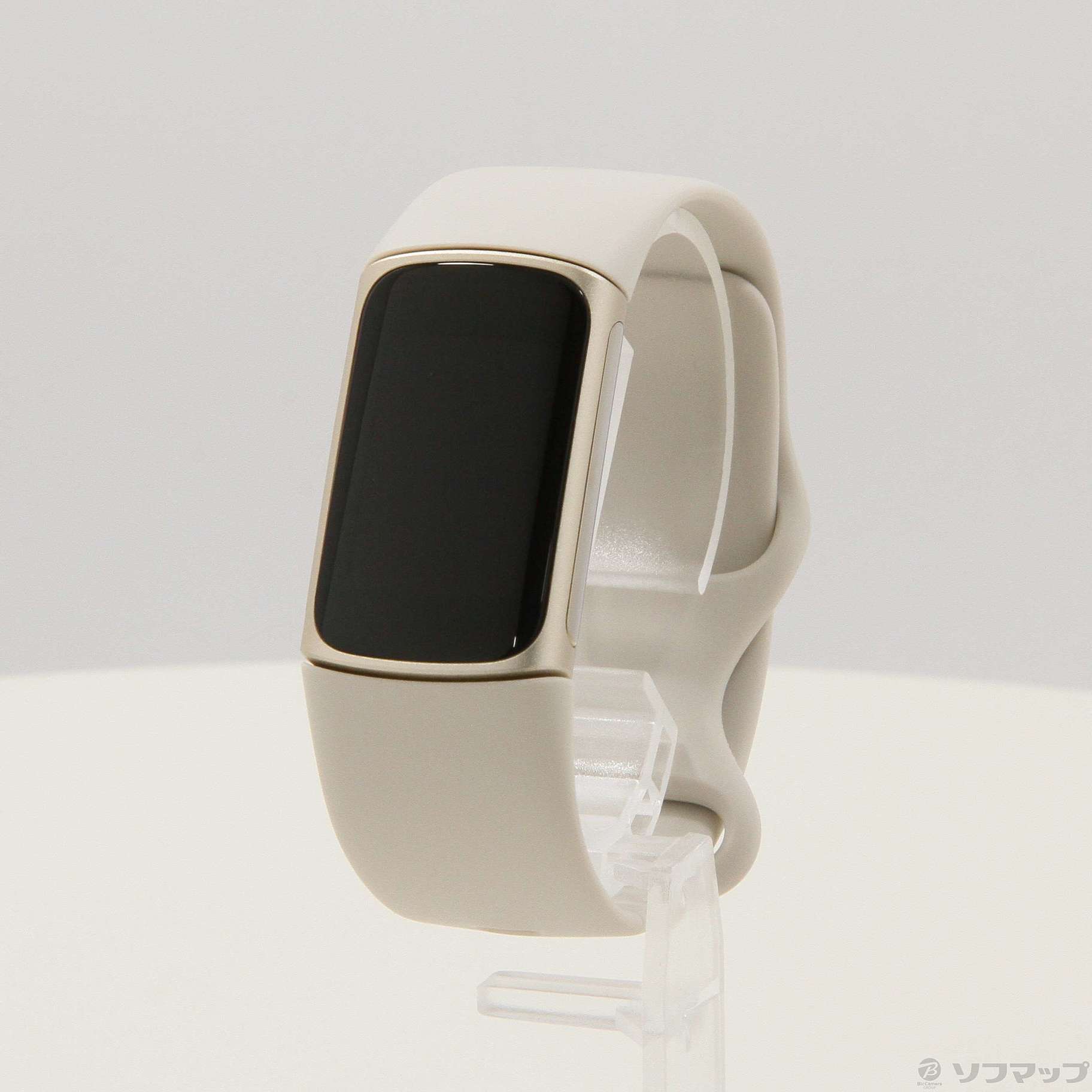 中古】Fitbit Charge5 FB421GLWT-FRCJK ルナホワイト／ソフトゴールド