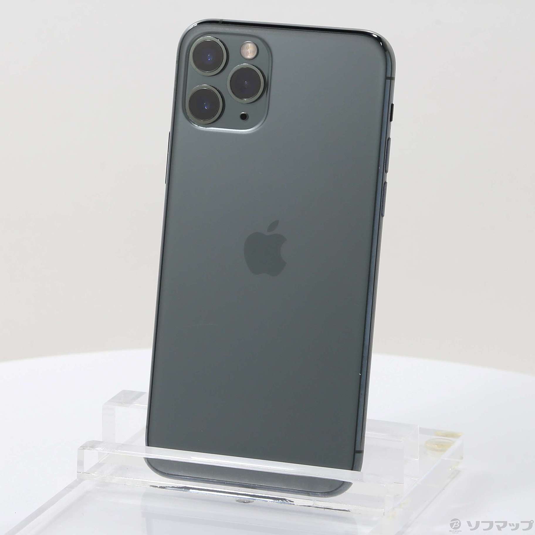 中古】iPhone11 Pro 64GB ミッドナイトグリーン MWC62J／A SIMフリー